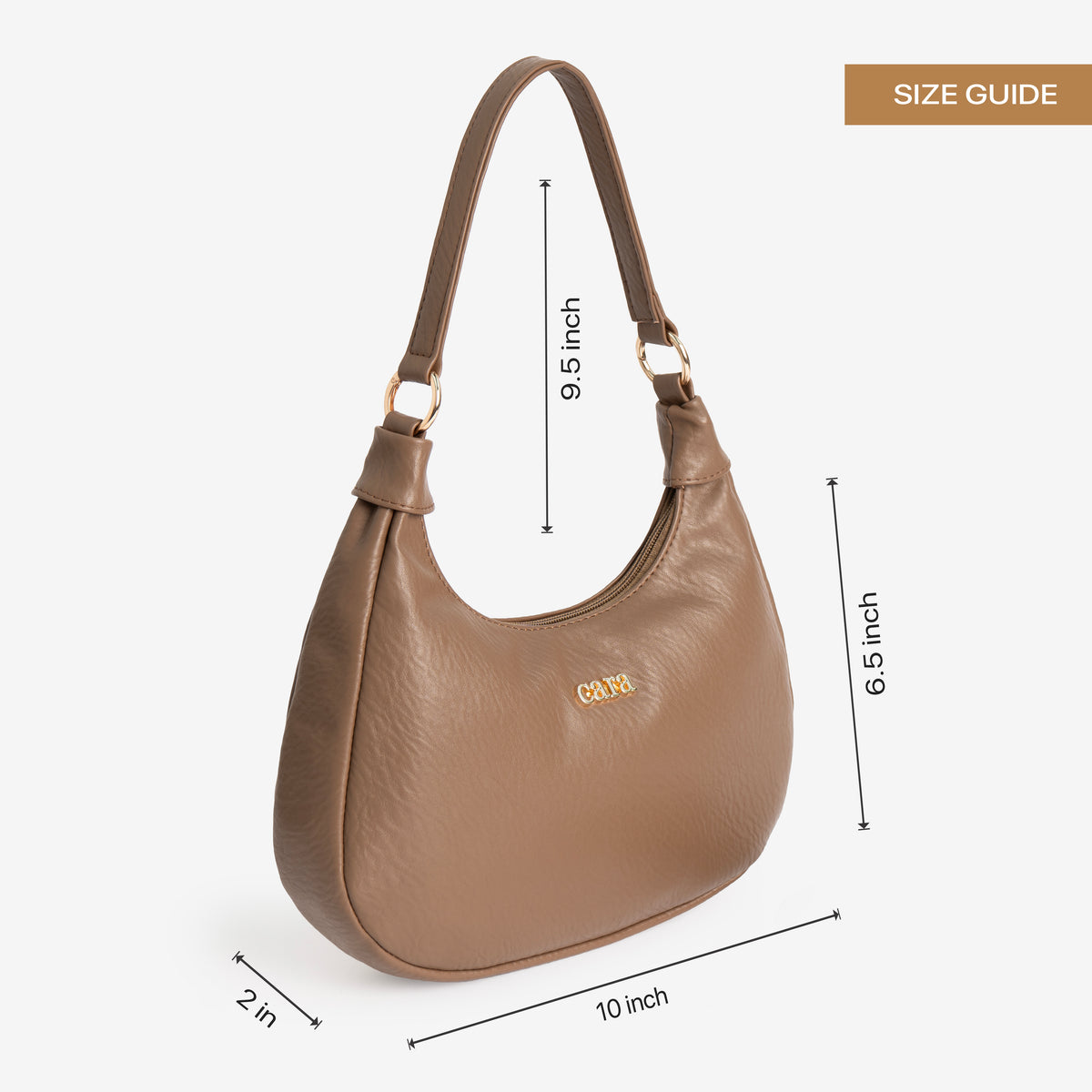 Classic Luxe Brown Hobo Bag