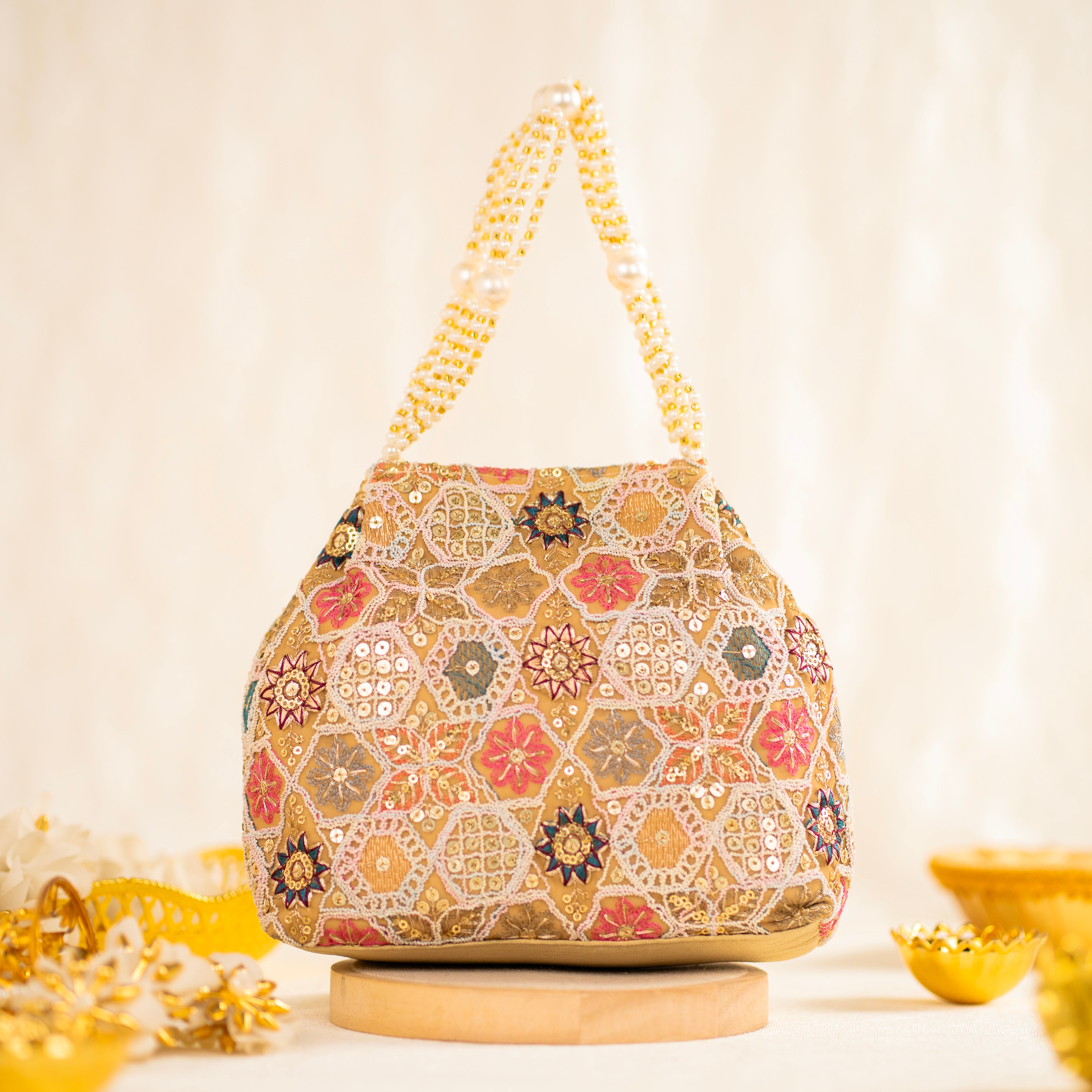 Golden Thread Potli