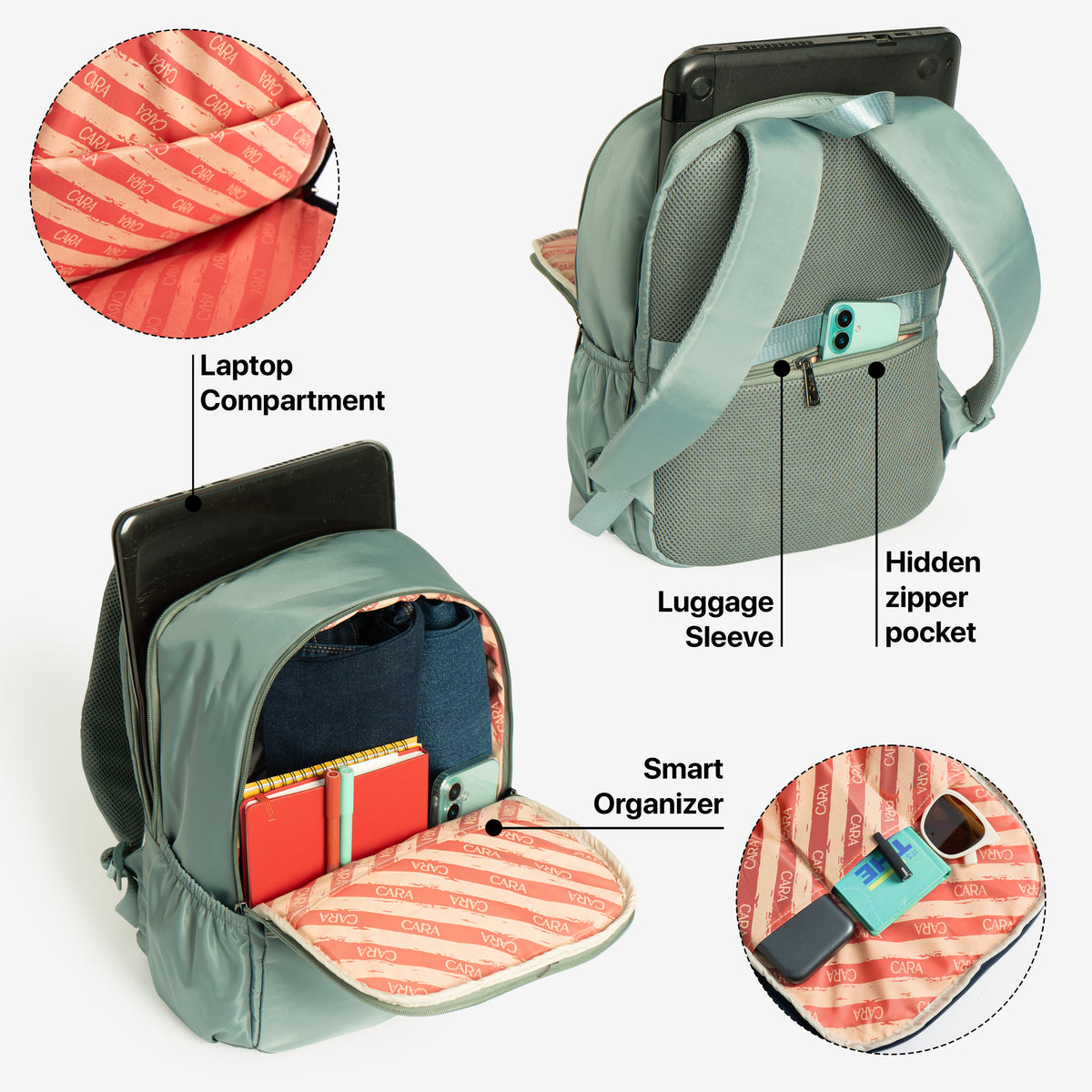 CARA Everyday Essentials Backpack