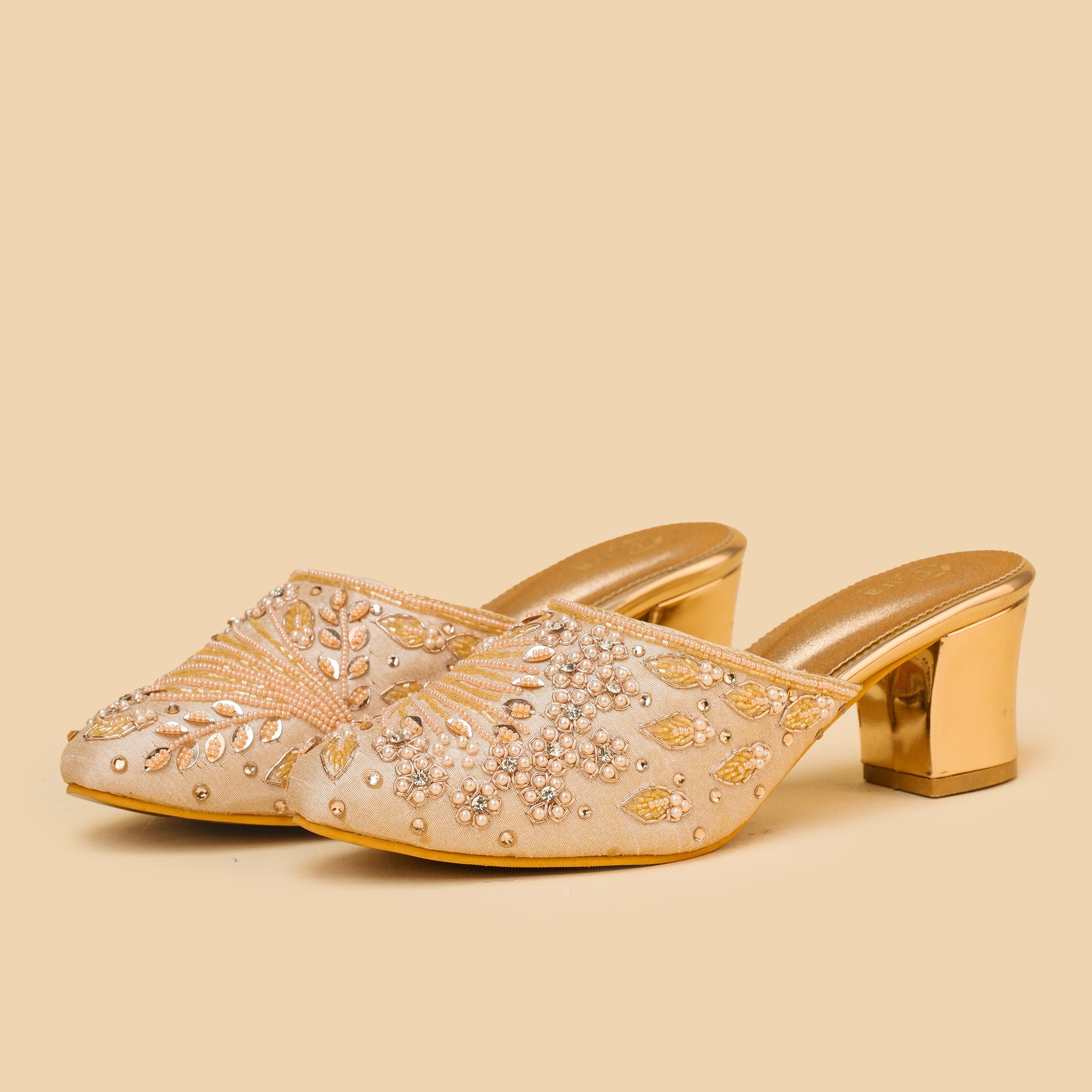 Beaded Ray Mules