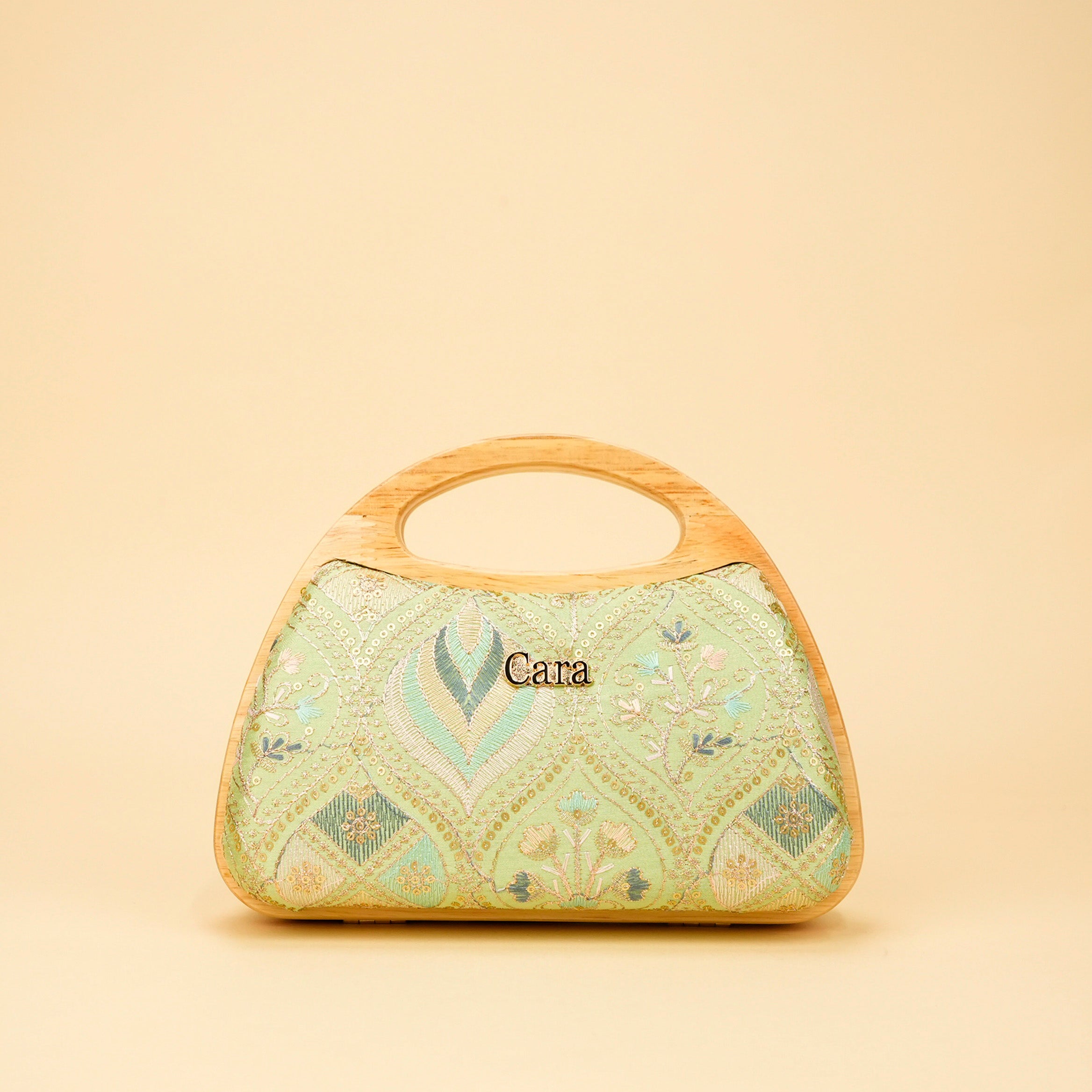 Aurelia Wood-Frame Clutch