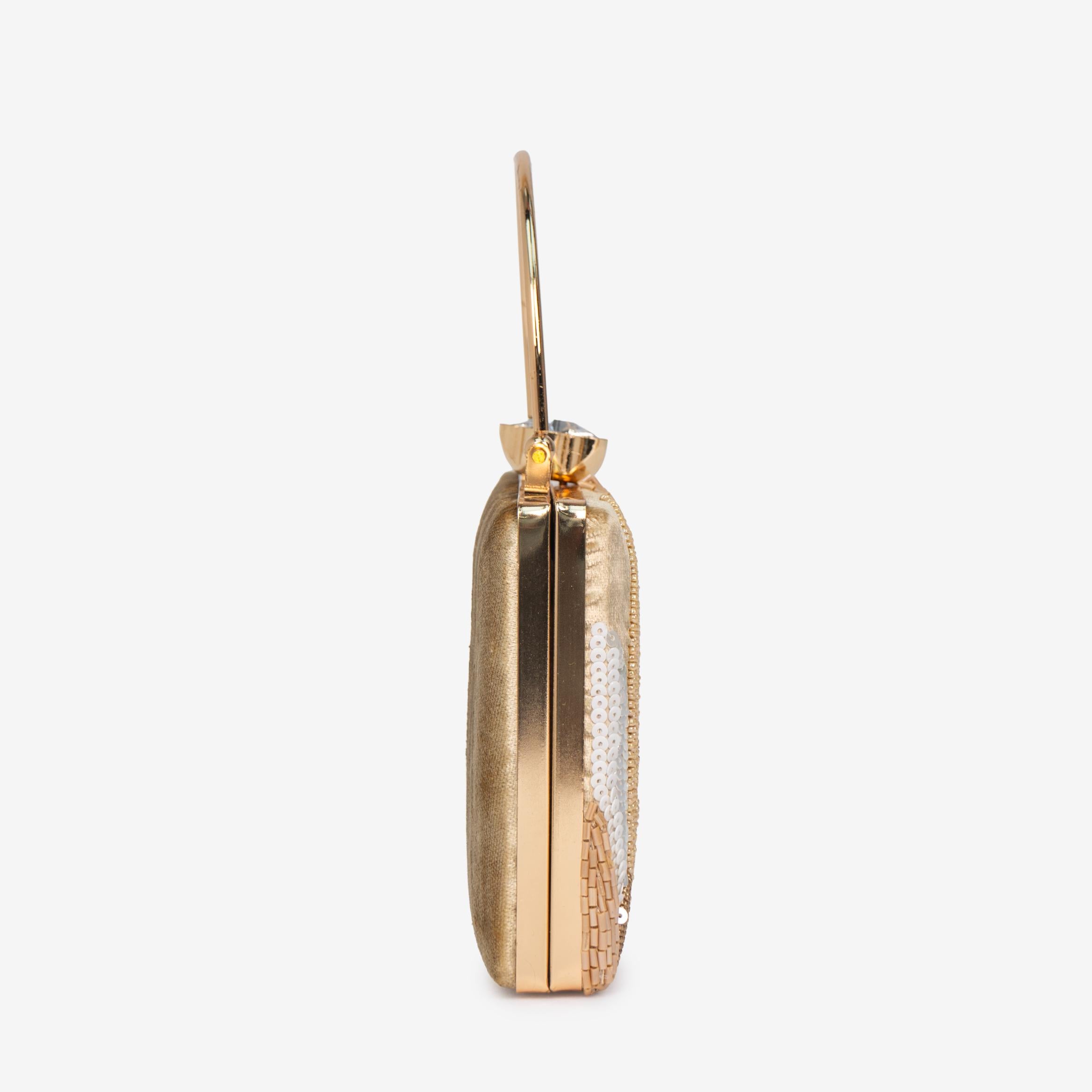 Ivory Palm Clutch