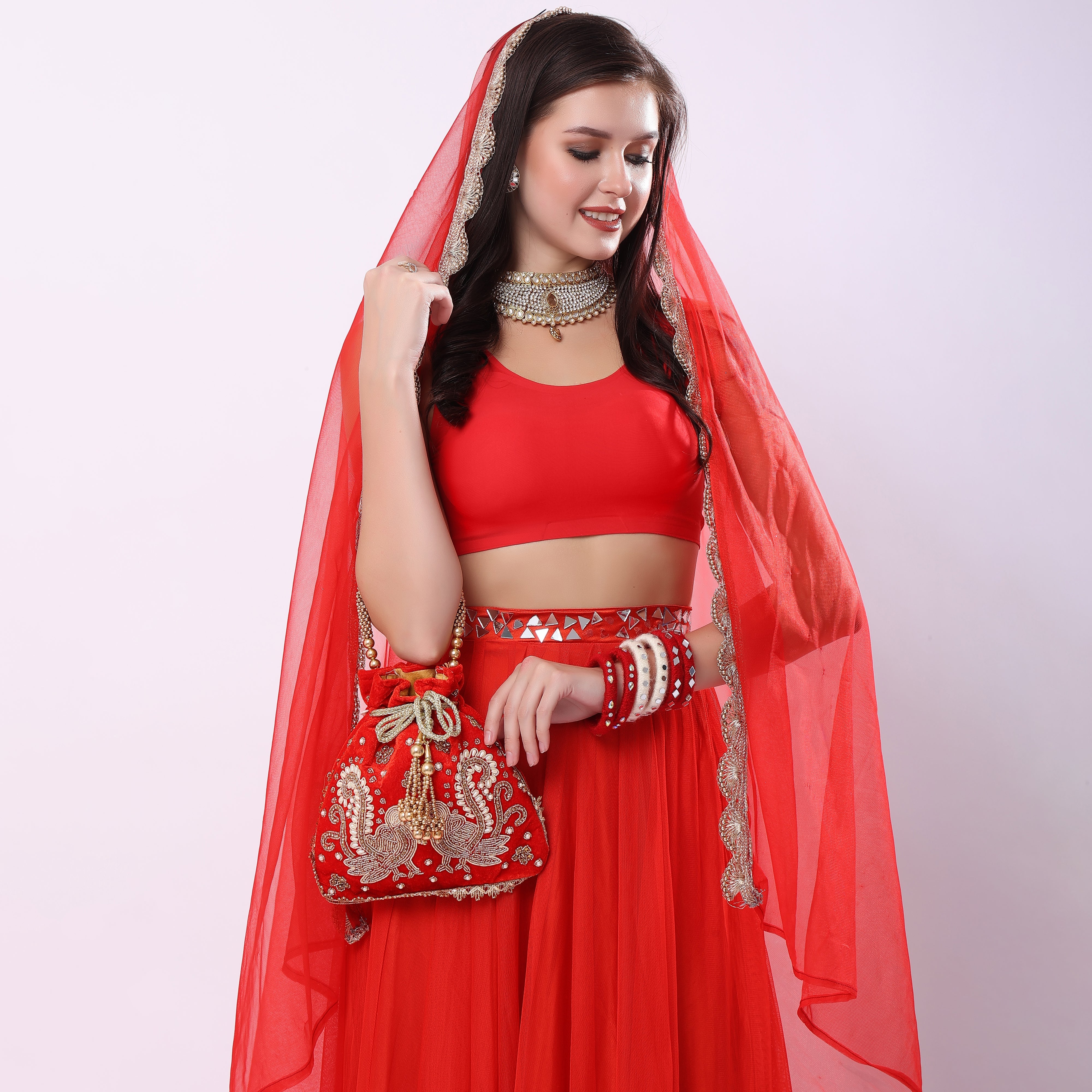 Peacock's Embrace Potli