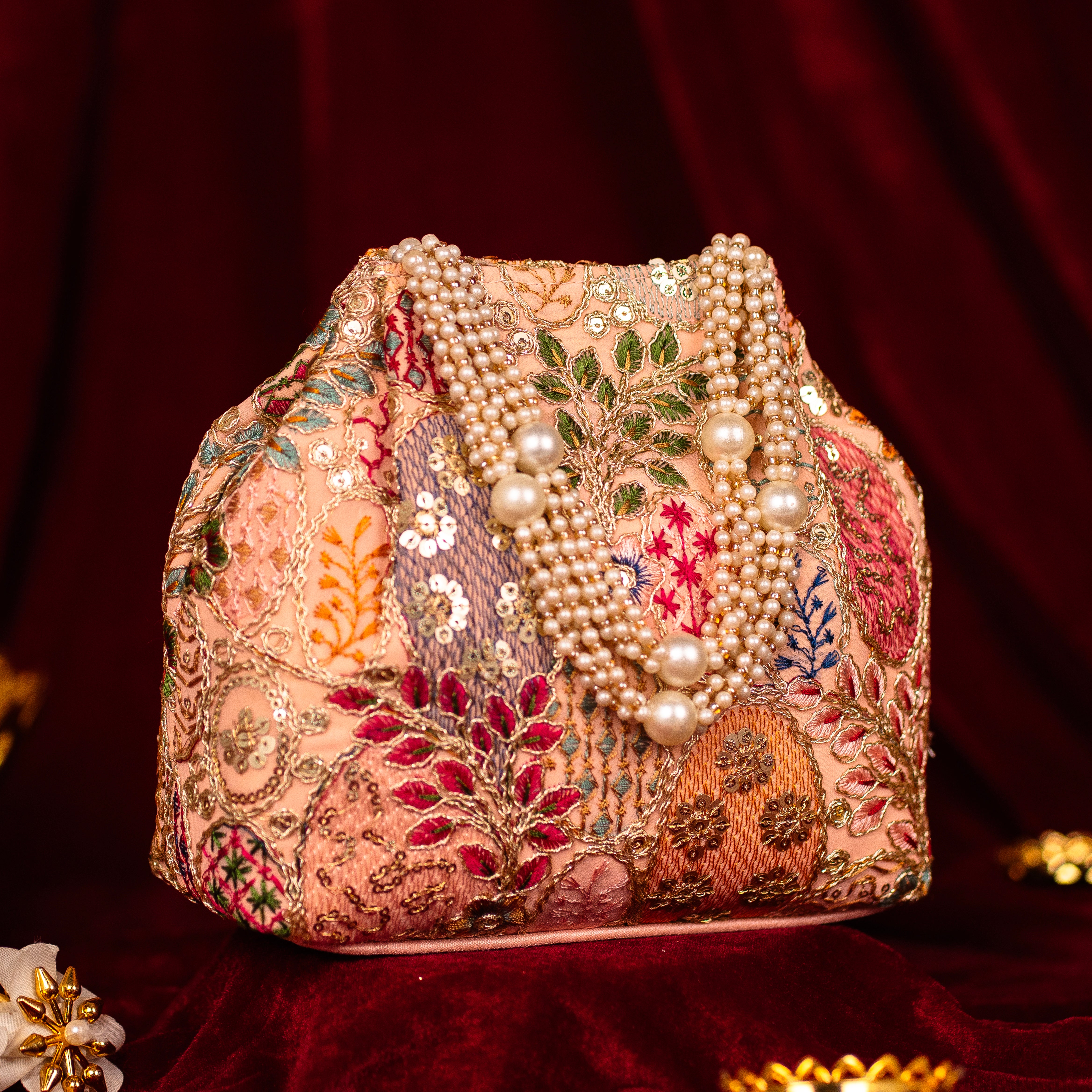 Opulent Pearl Potli