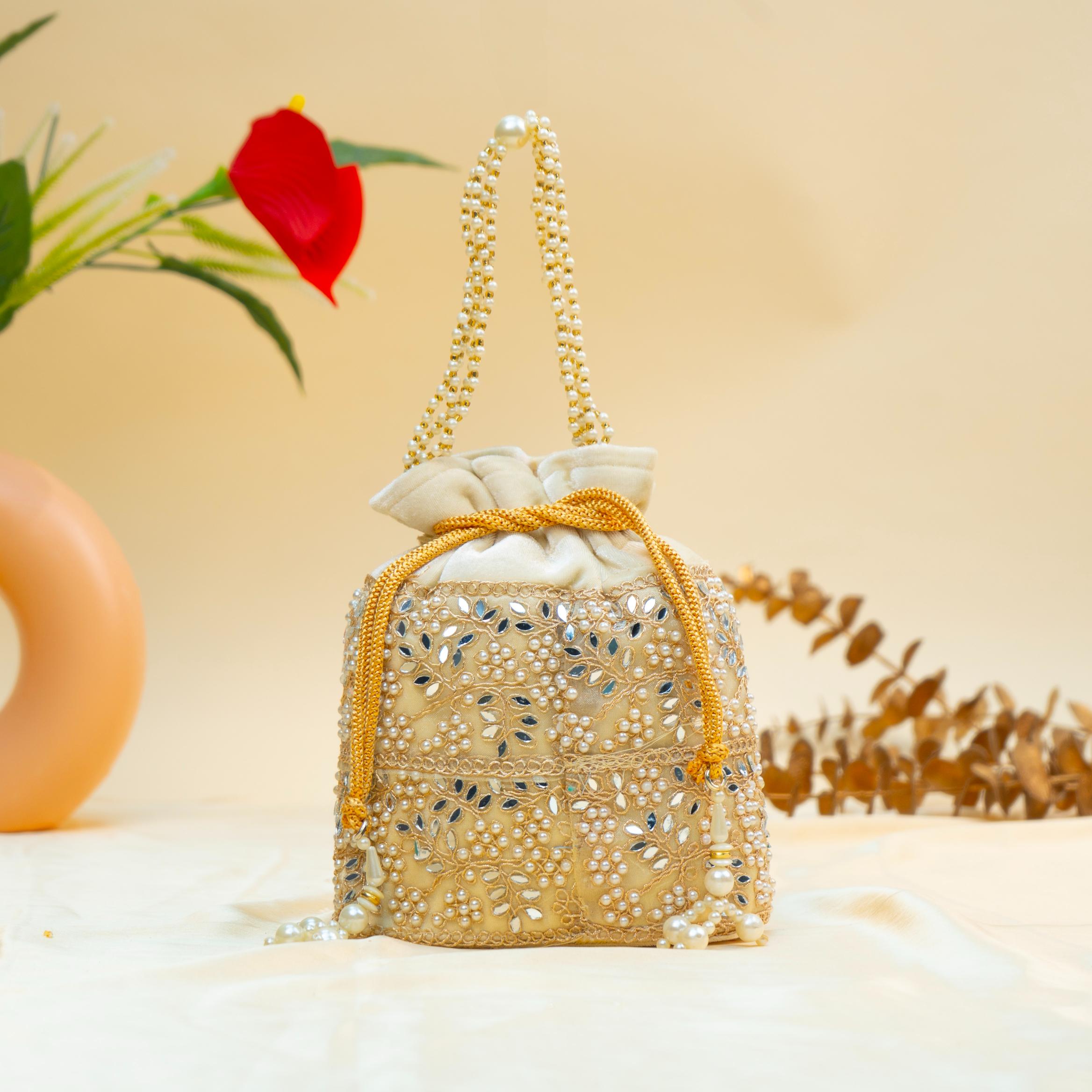Grace Pearl Bead Potli