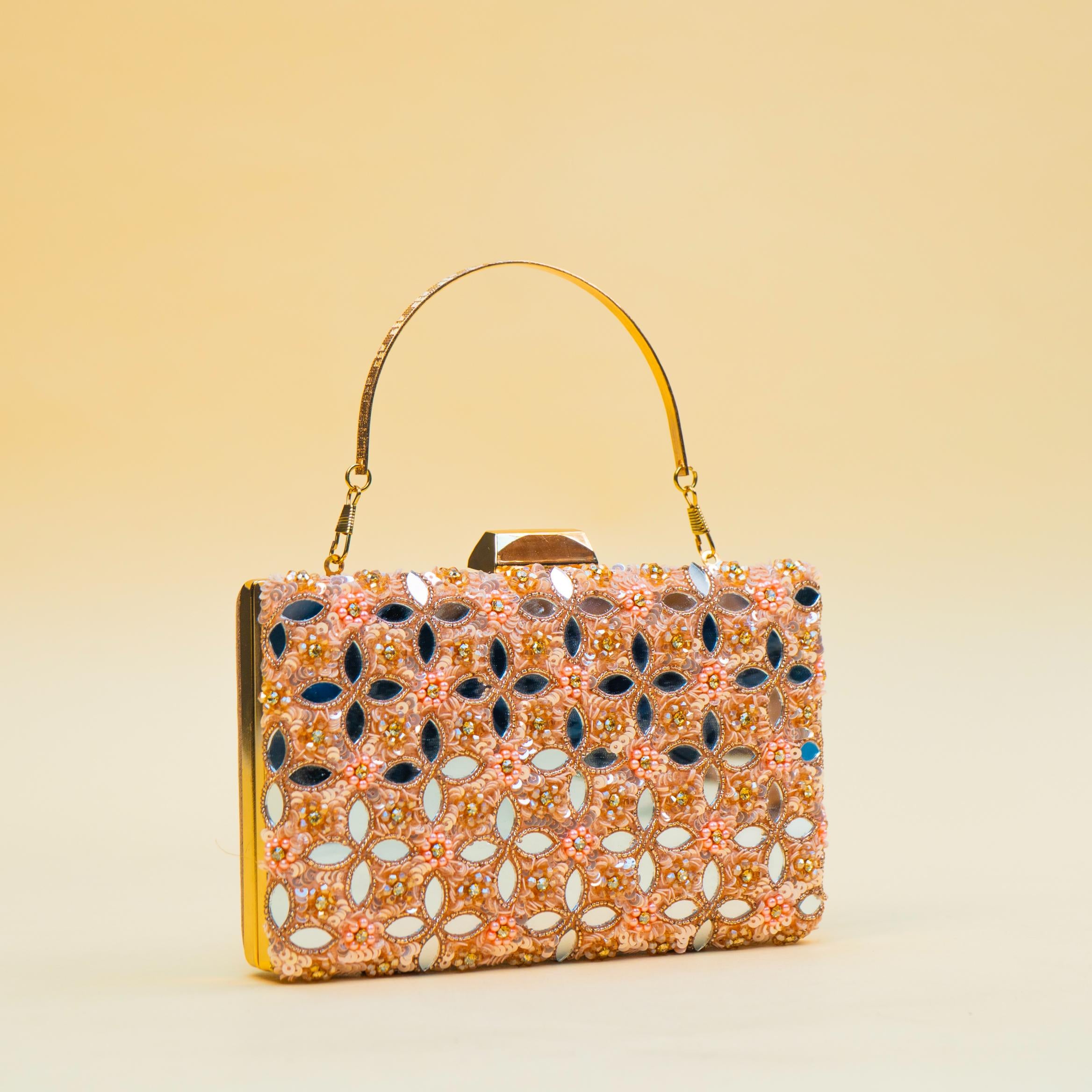 Celestial Mirrorwork Clutch