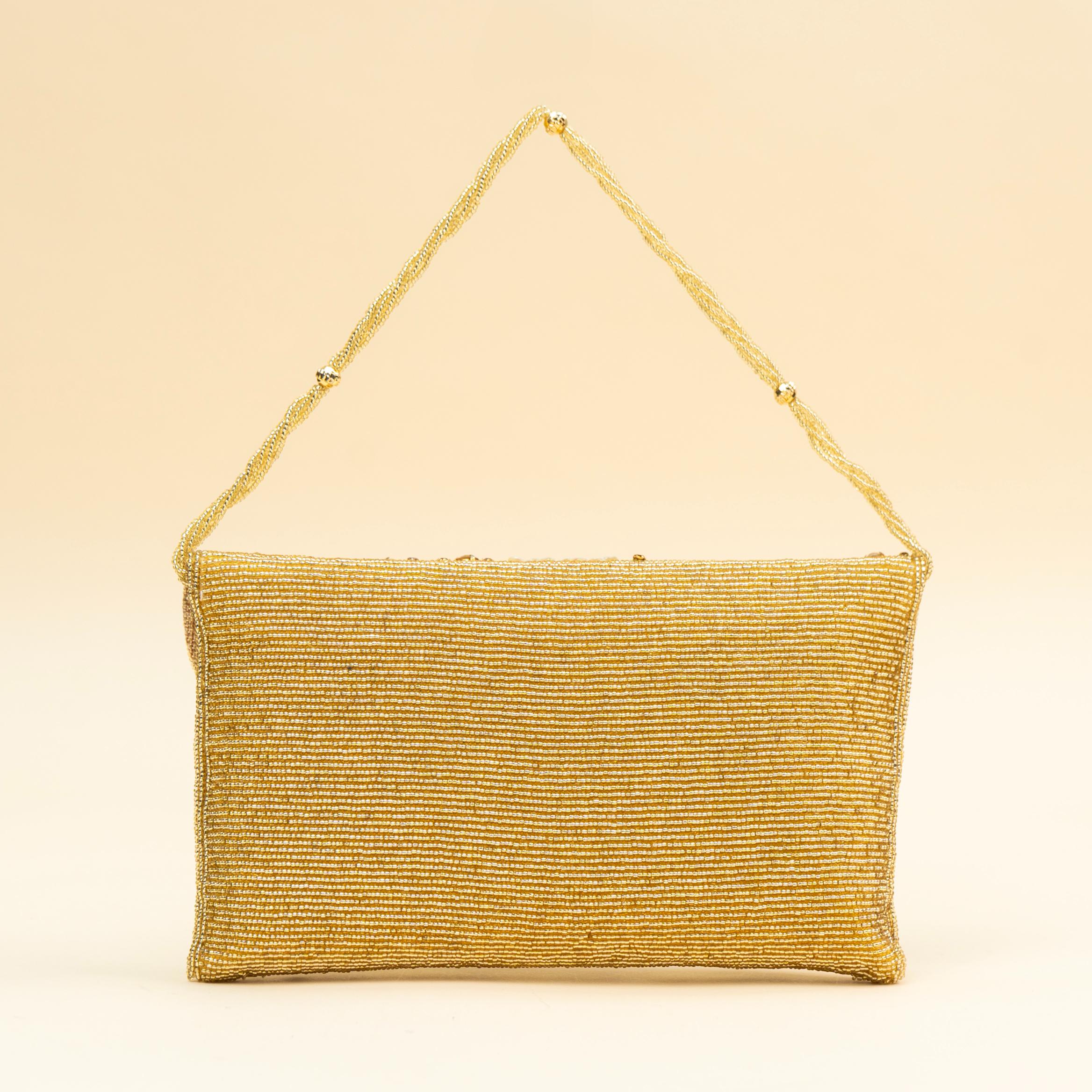 Golden Droplet Clutch