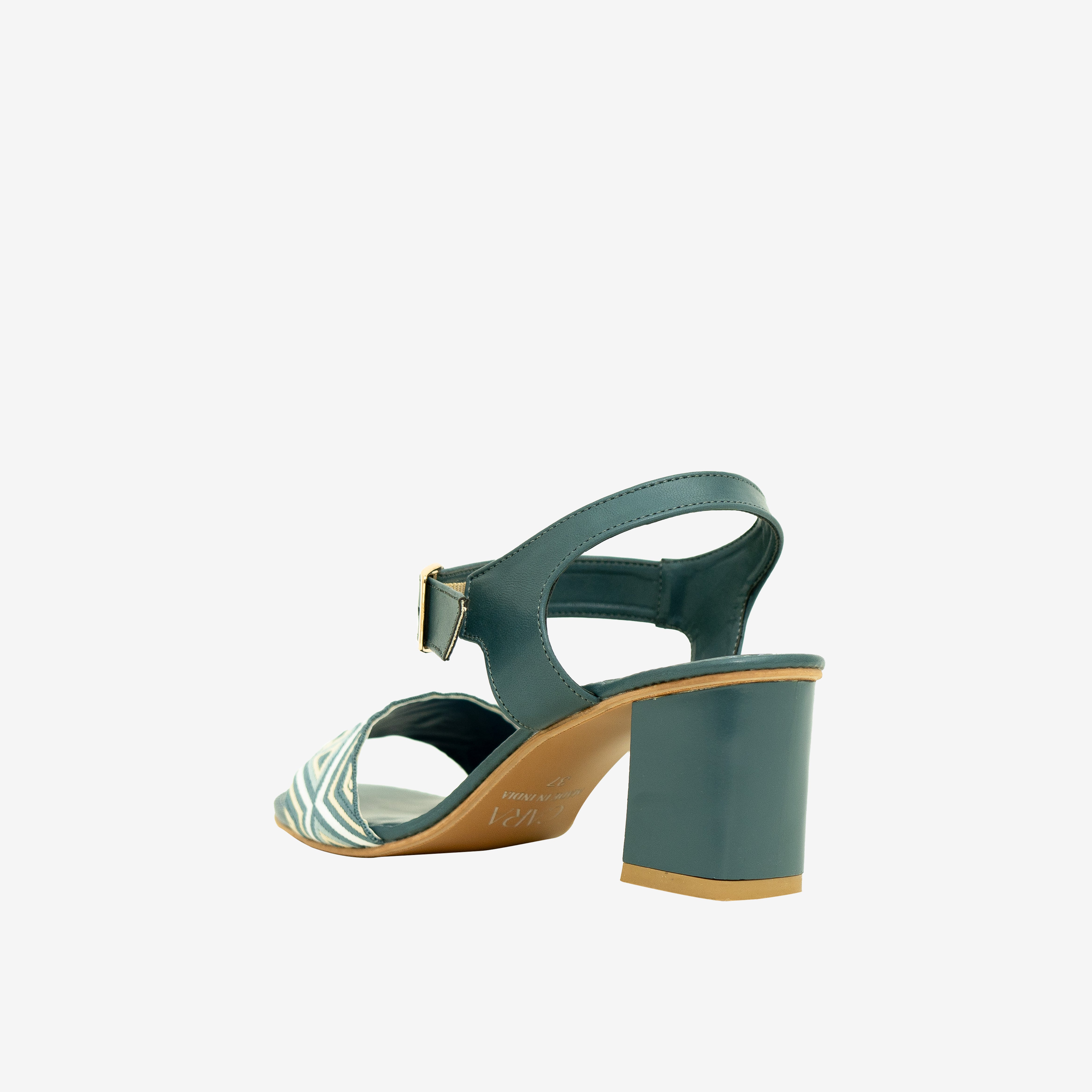 GREEN Buckle Bliss heels I Cara