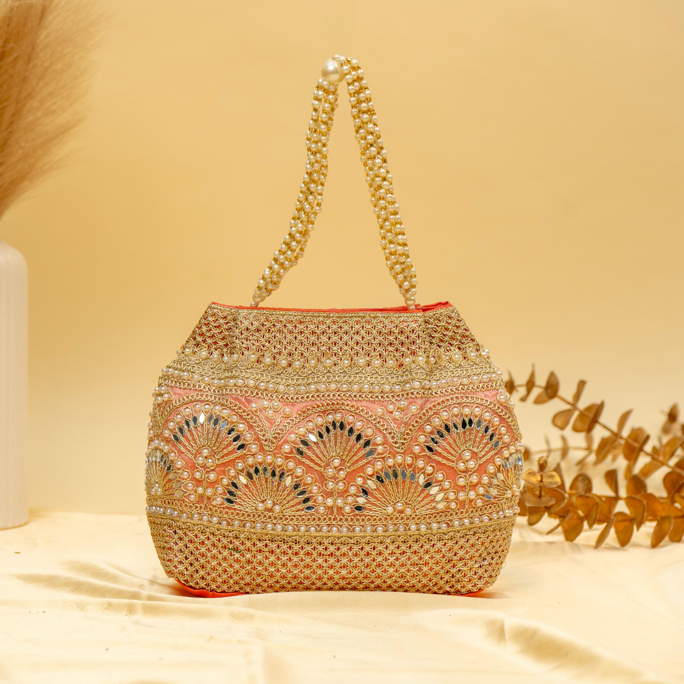 Timeless Pearlwork Potli