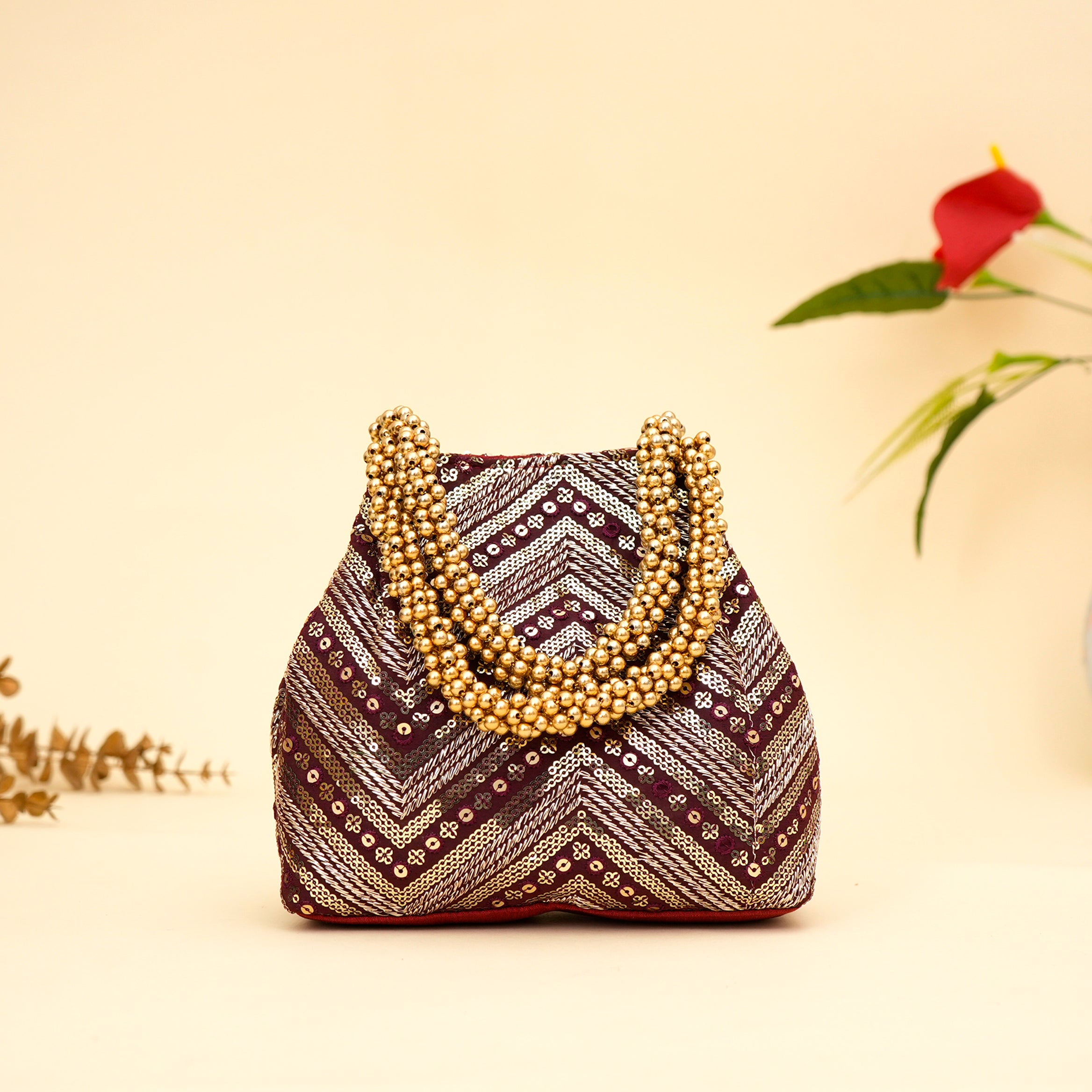 Ornate Bloom Potli