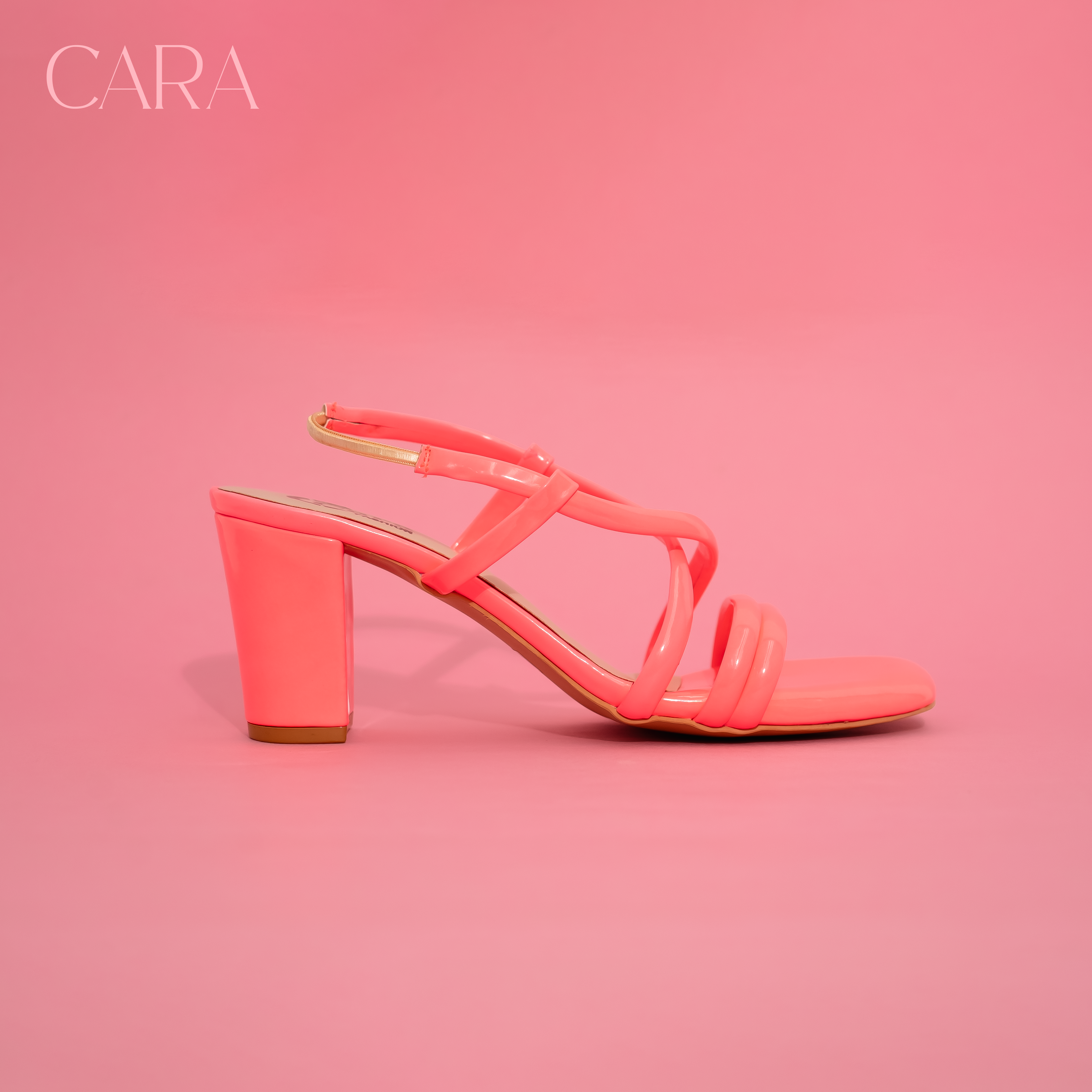 Peachy pink cool heels for her