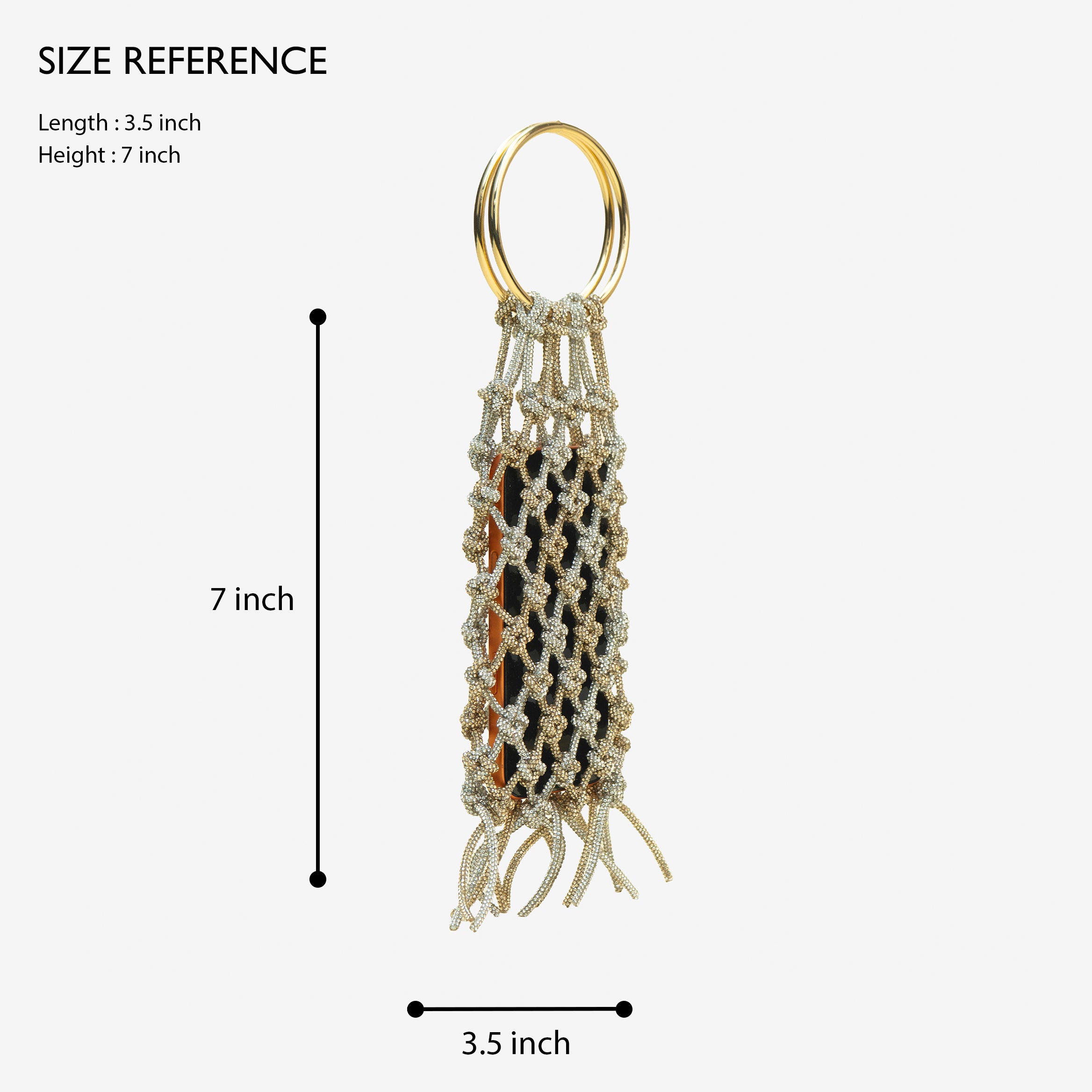 Rhinestone Knot Luxe Mobile Sling