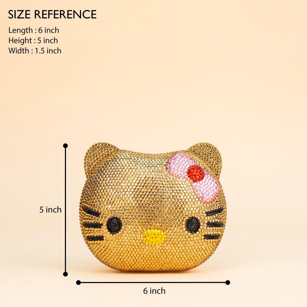 Sparkle-Haven Kitty Clutch