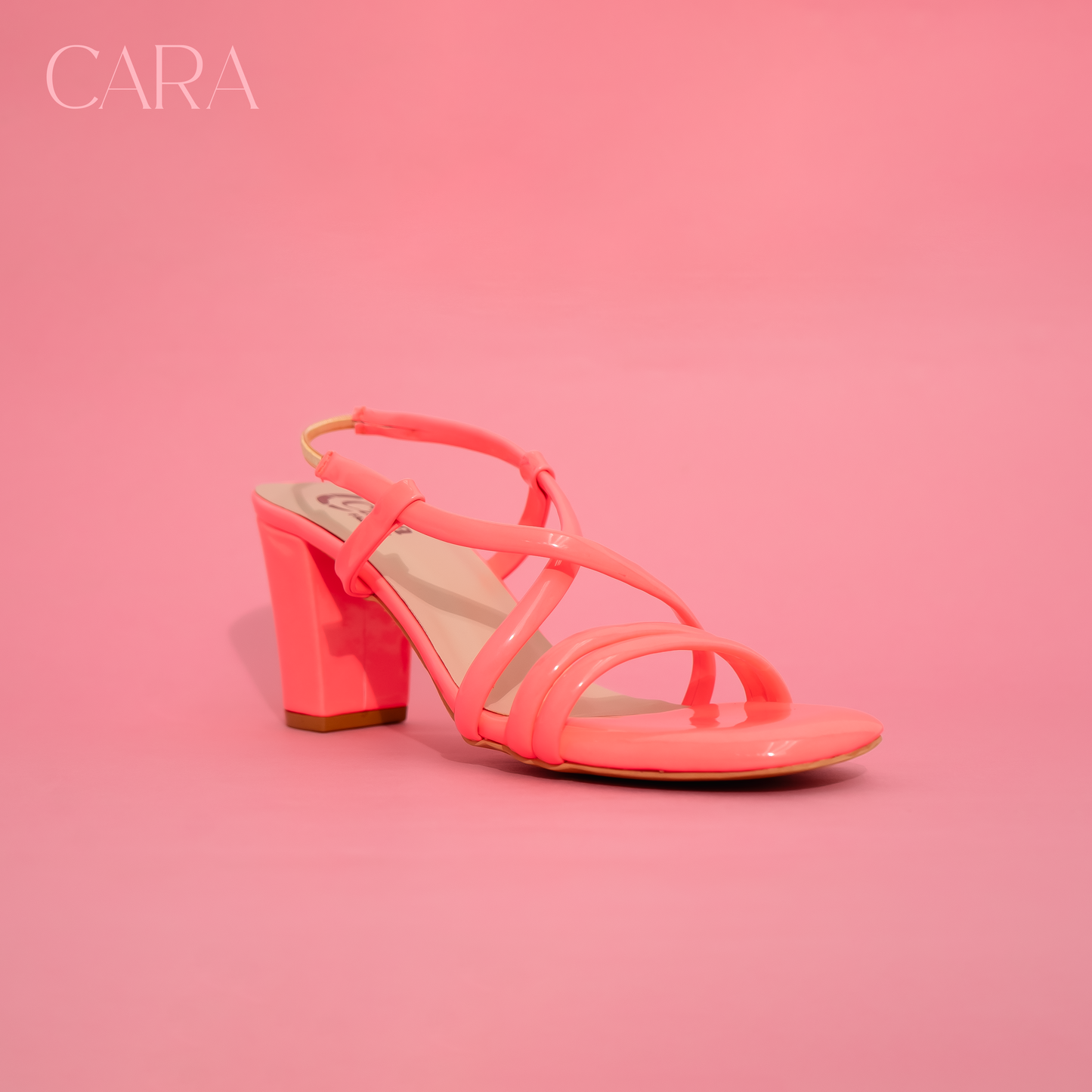 Peachy pink cool heels for her