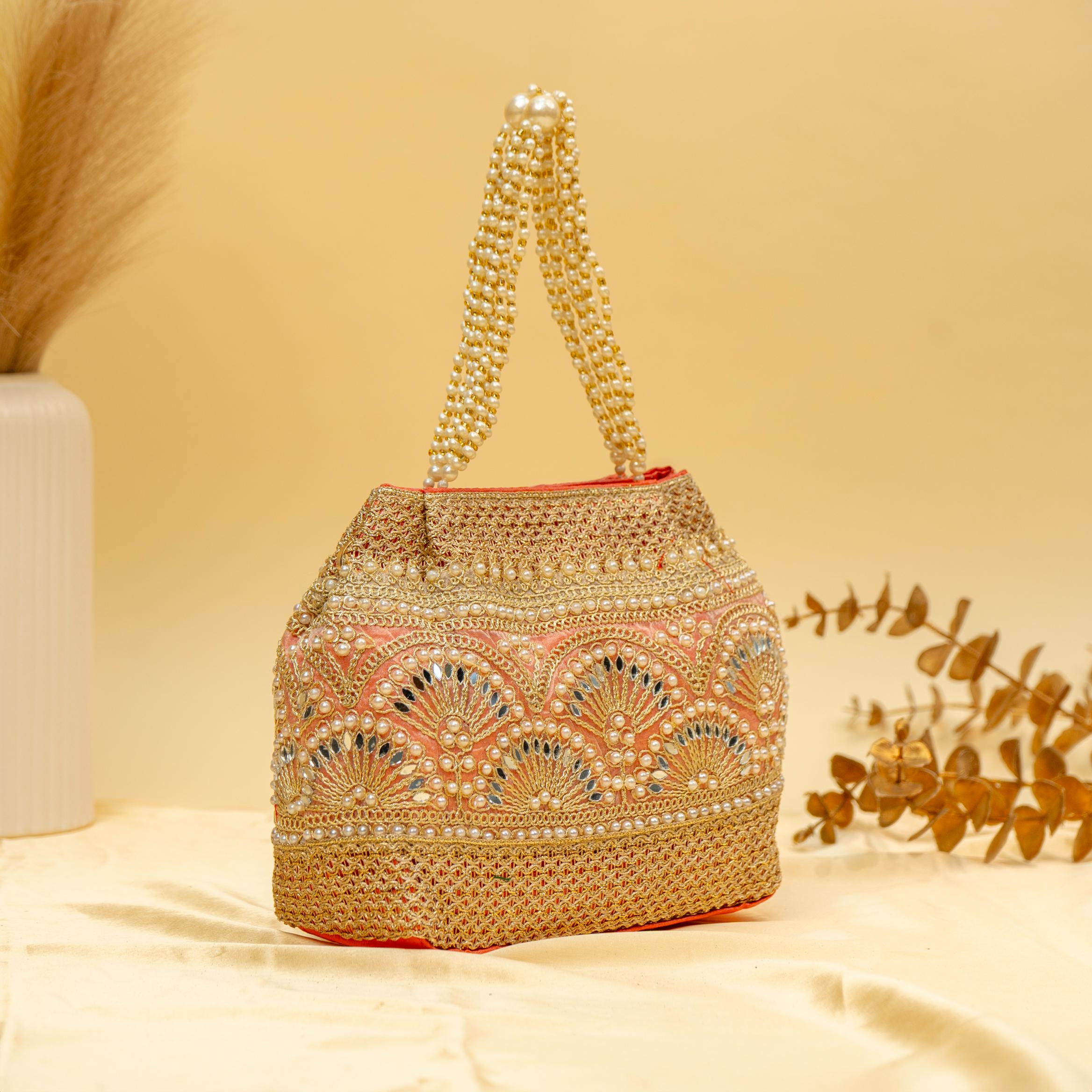 Timeless Pearlwork Potli