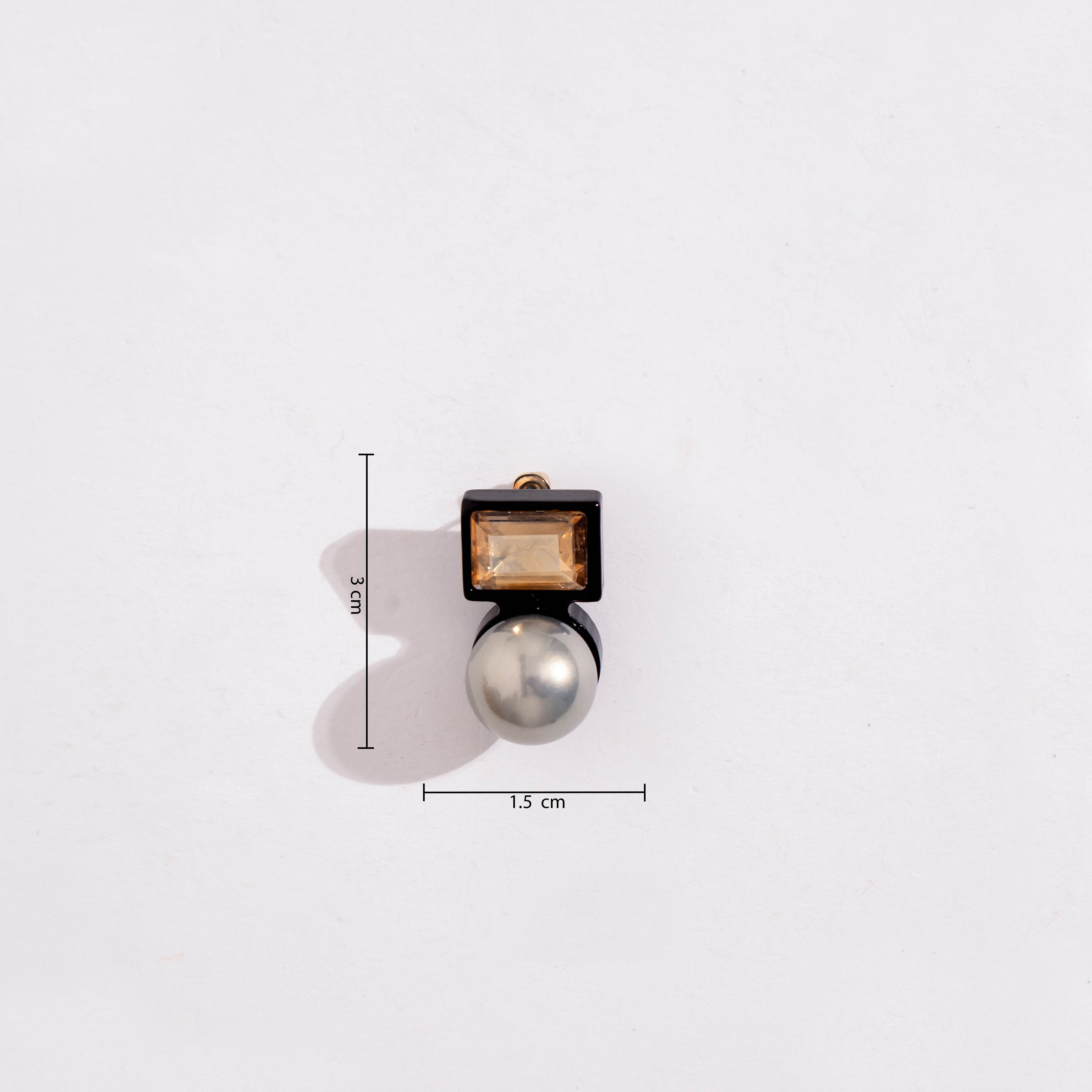 Black Pure Pearl Bliss Studs