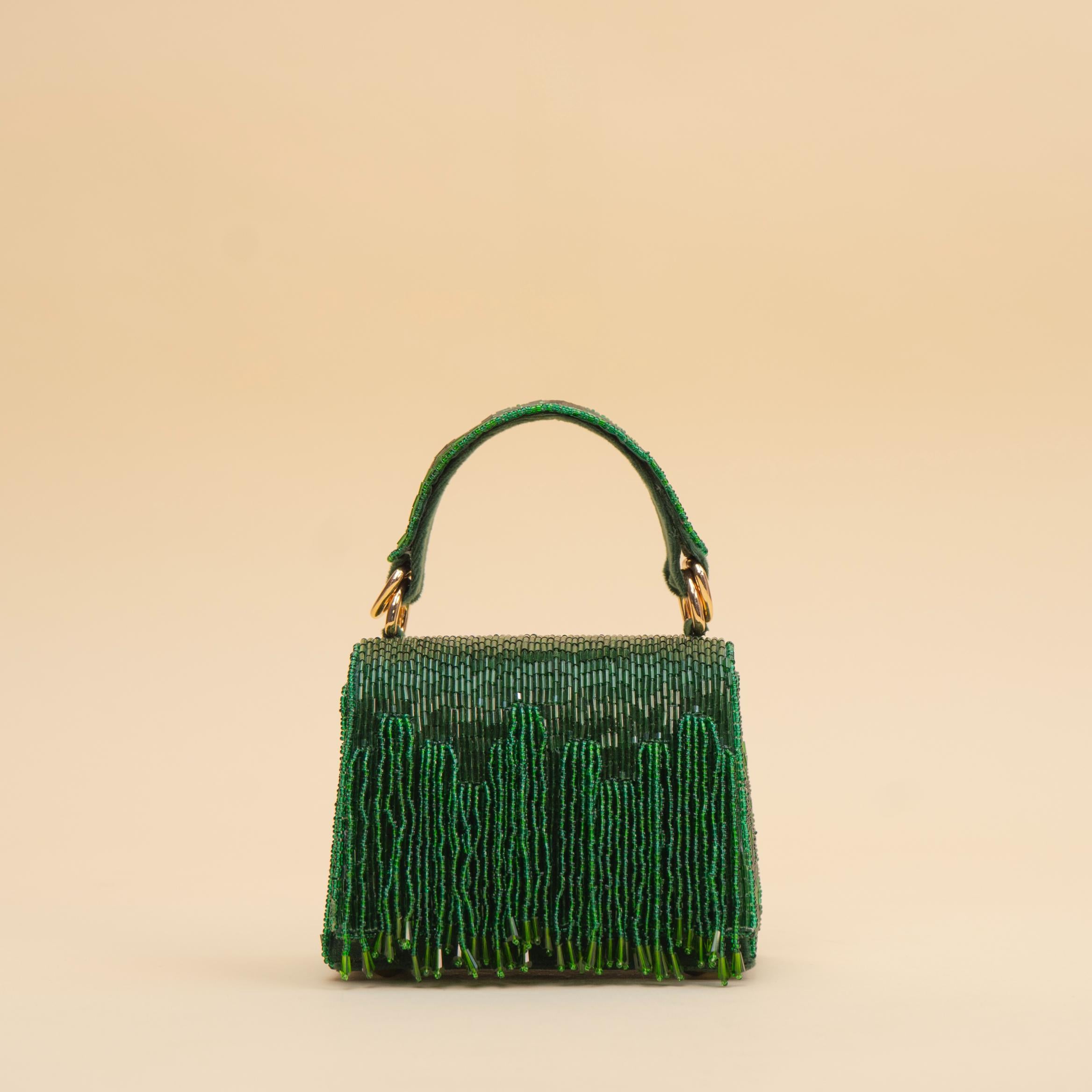 Glitz Fringe Clutch