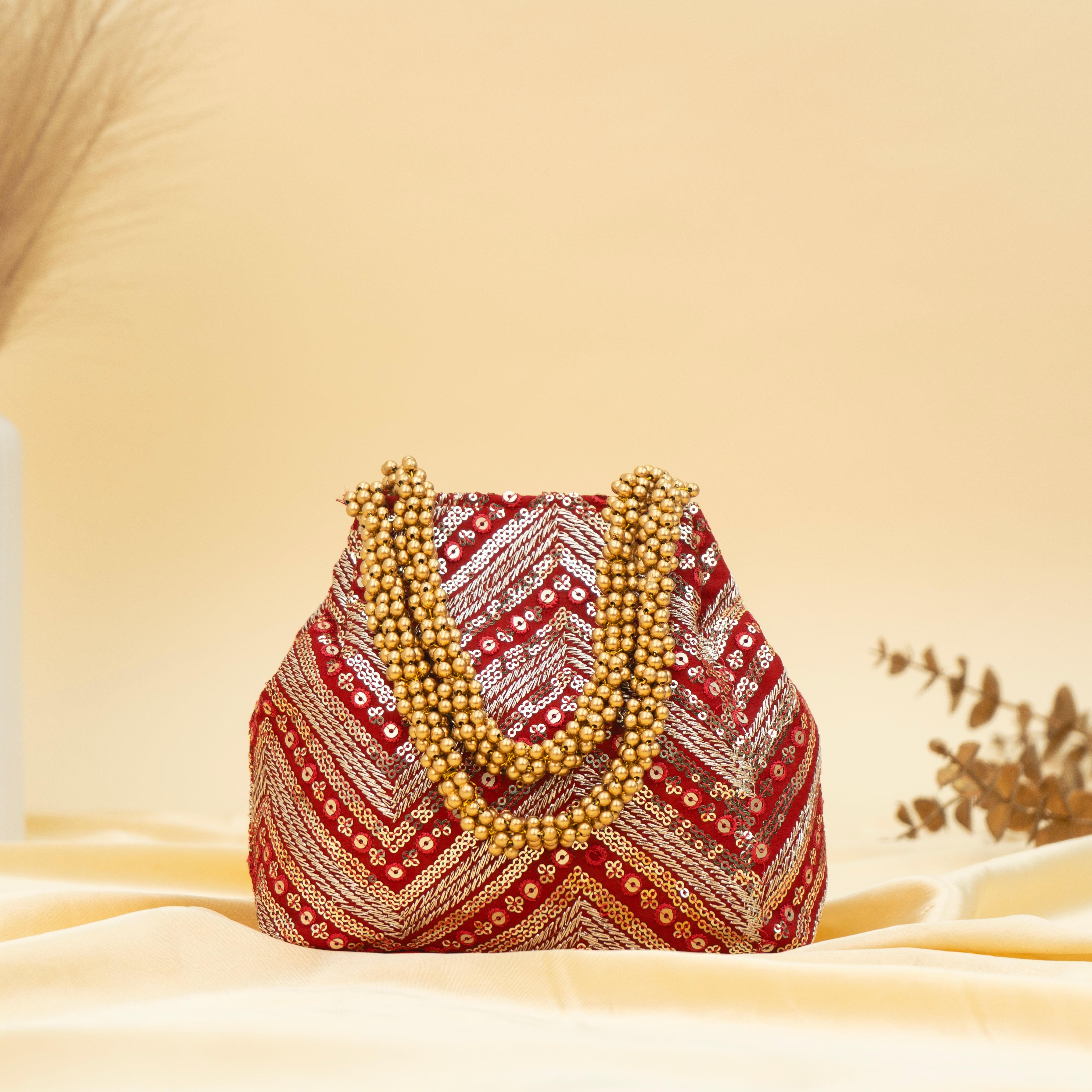 Ornate Bloom Potli