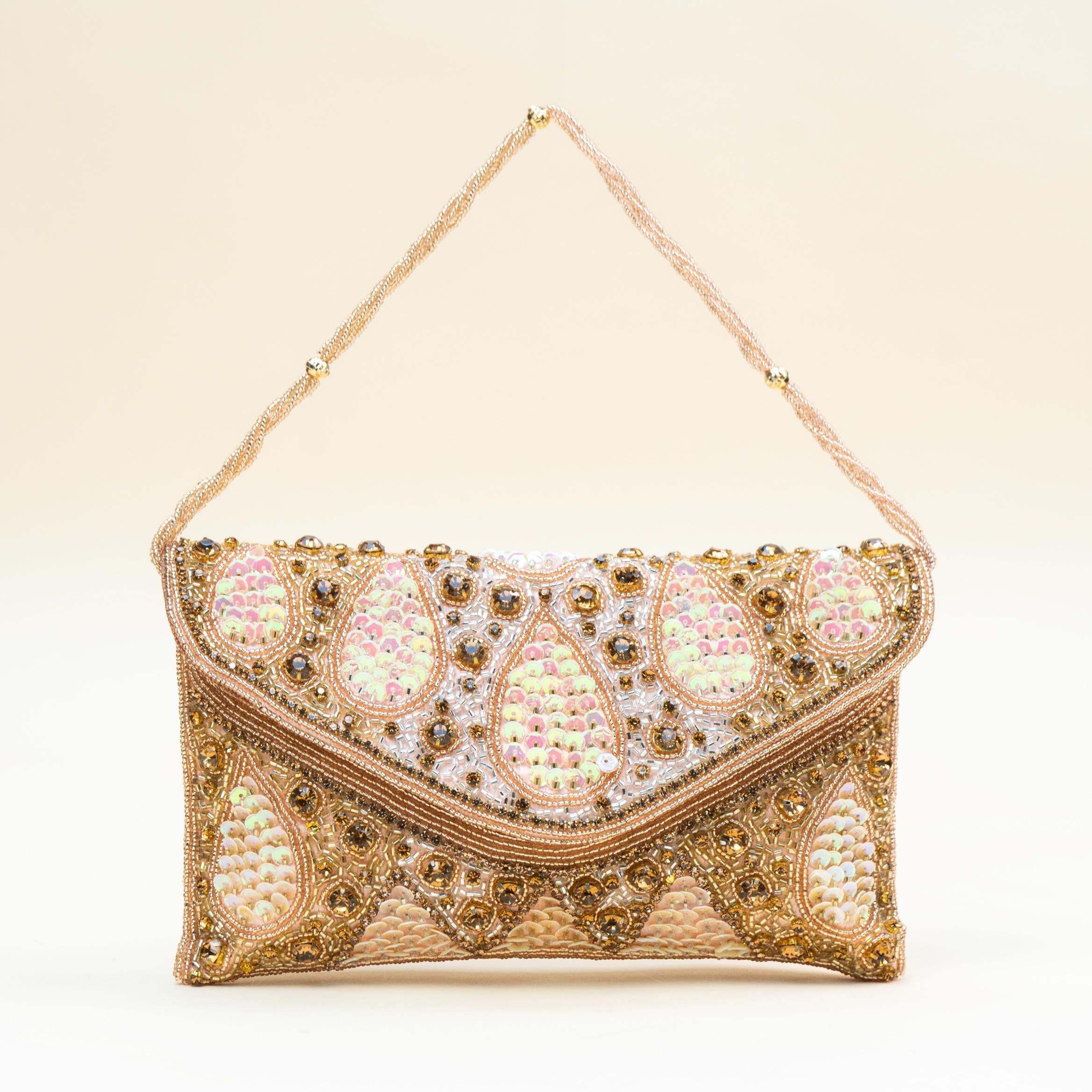 Golden Droplet Clutch