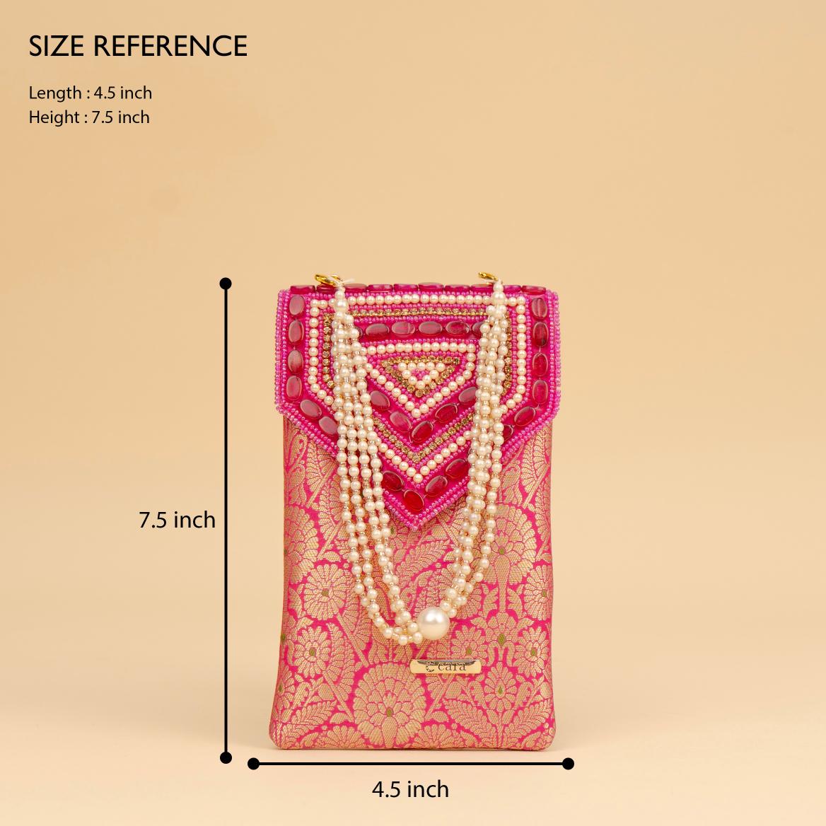 Banarasi Pearl Embellished Clutch