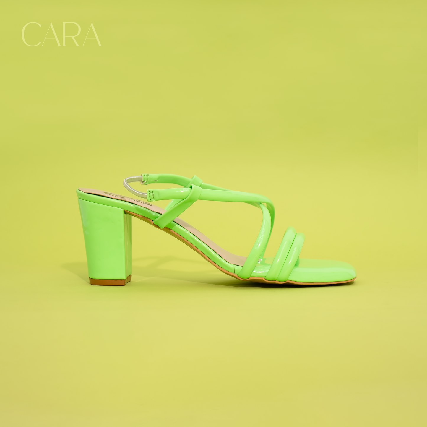 Lively Green Chic Heels for Her