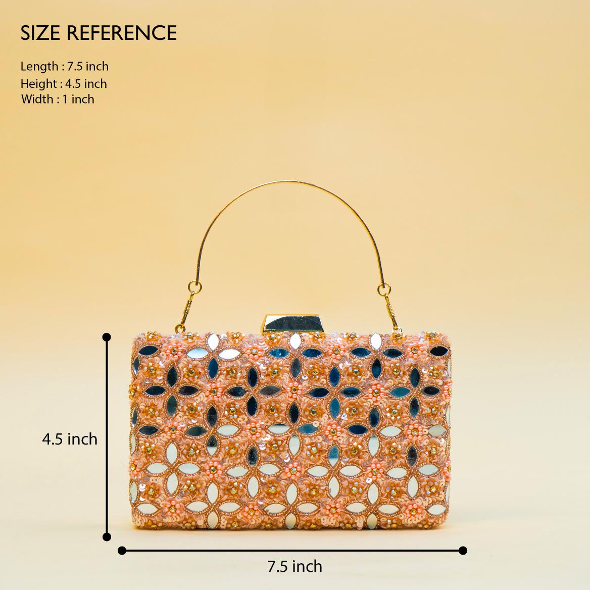 Celestial Mirrorwork Clutch