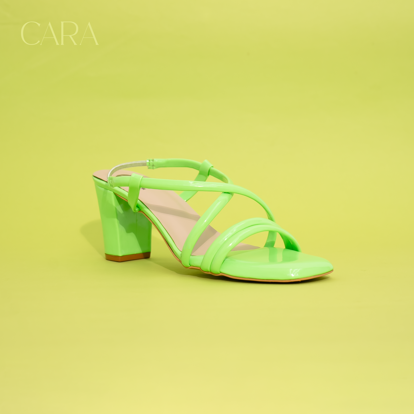 Lively Green Chic Heels for Her