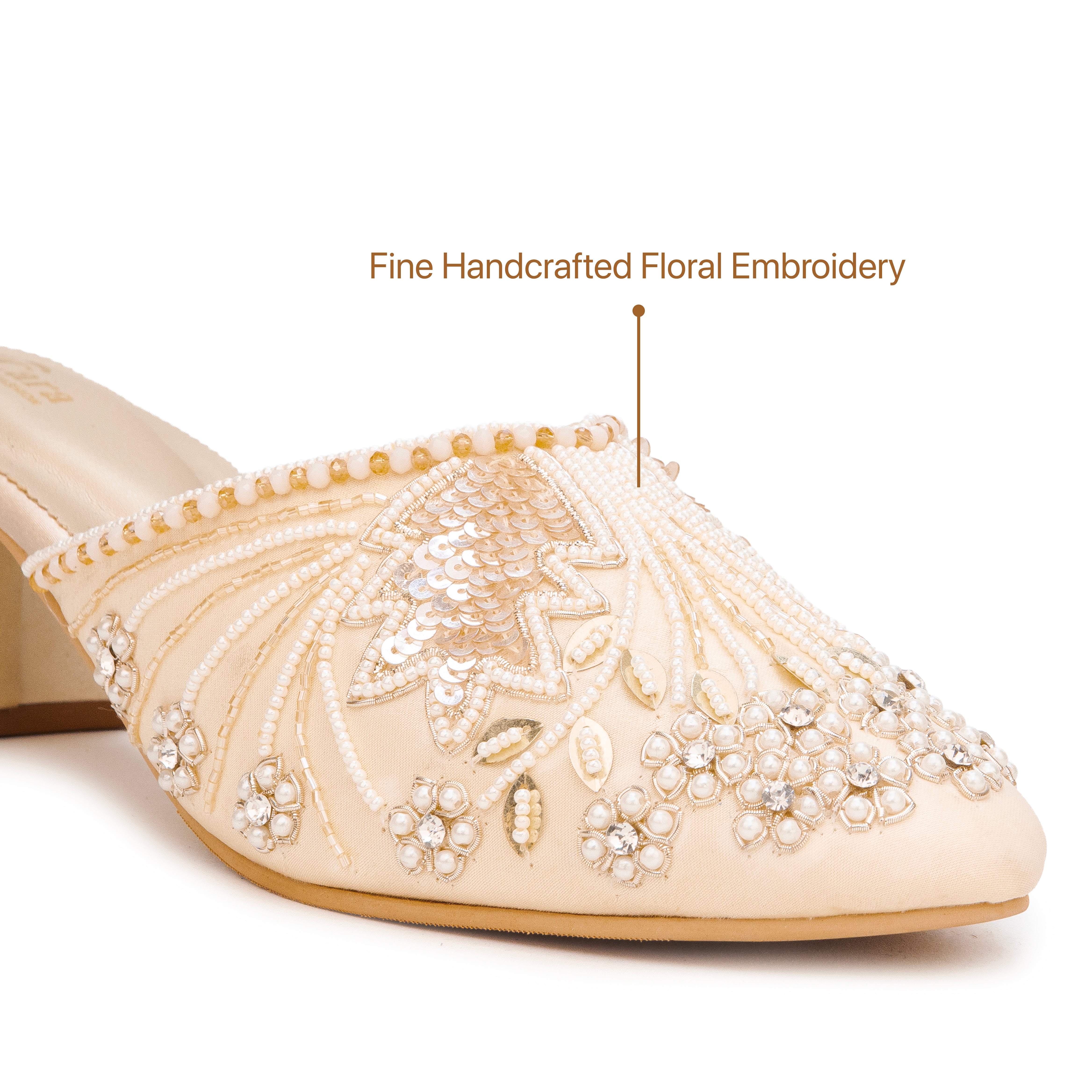 Festive Glide Beaded Heels