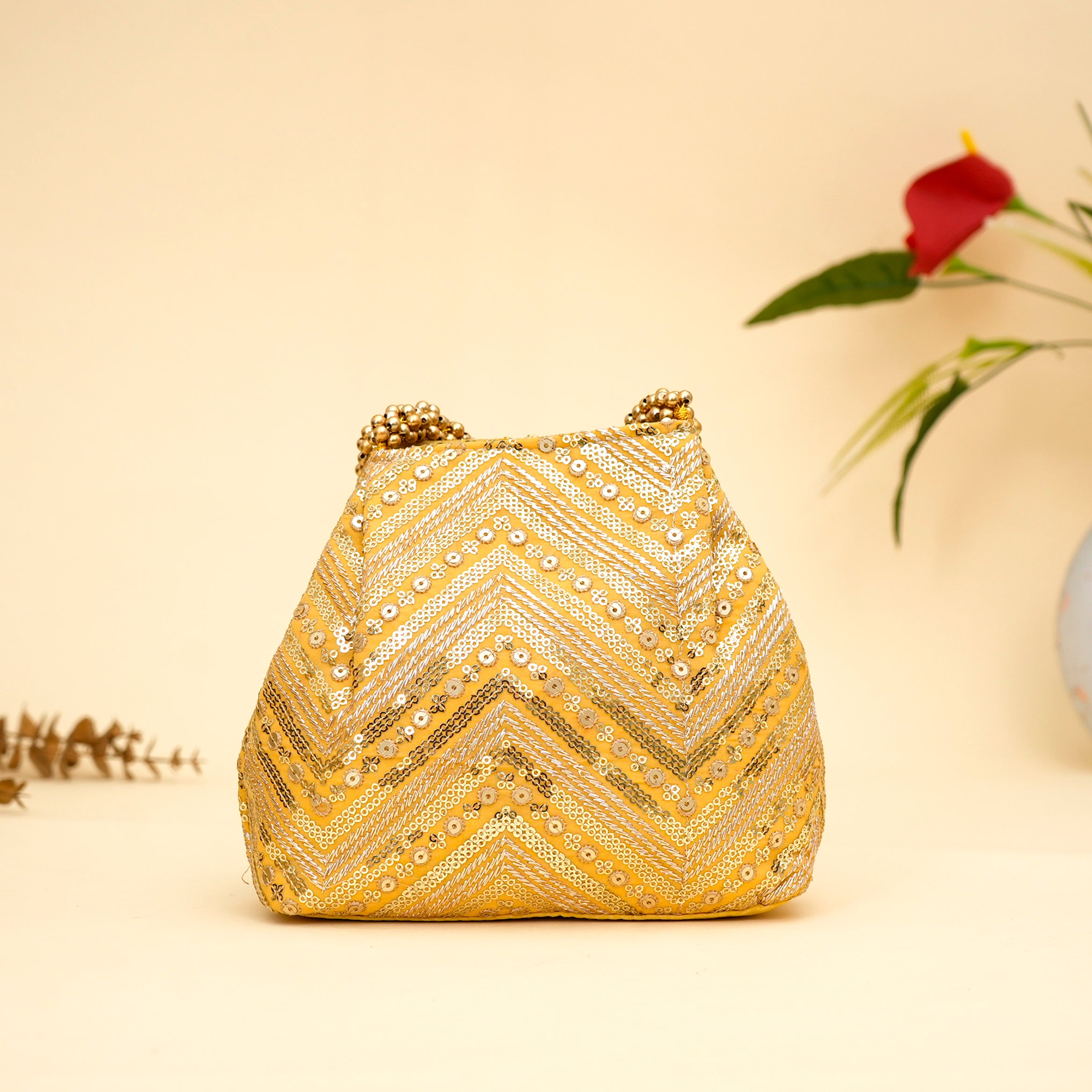 Ornate Bloom Potli