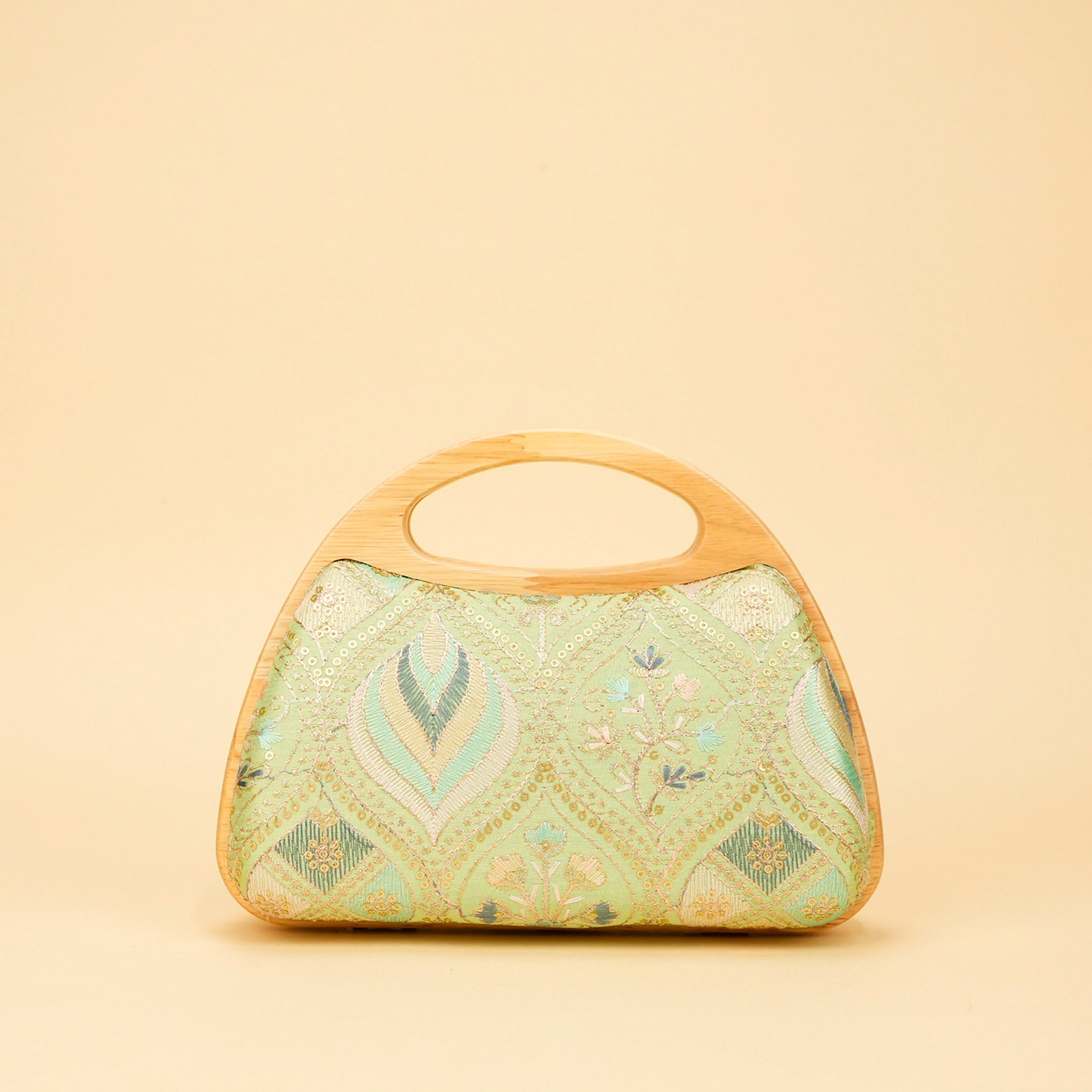 Aurelia Wood-Frame Clutch