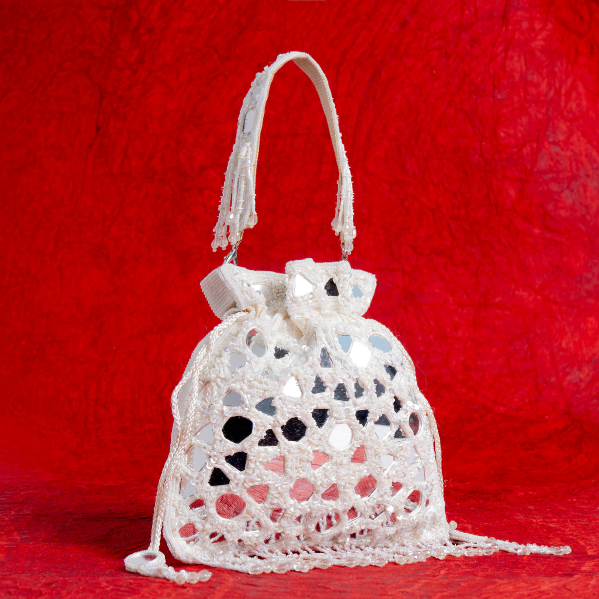 Reflective Beads potli| cara