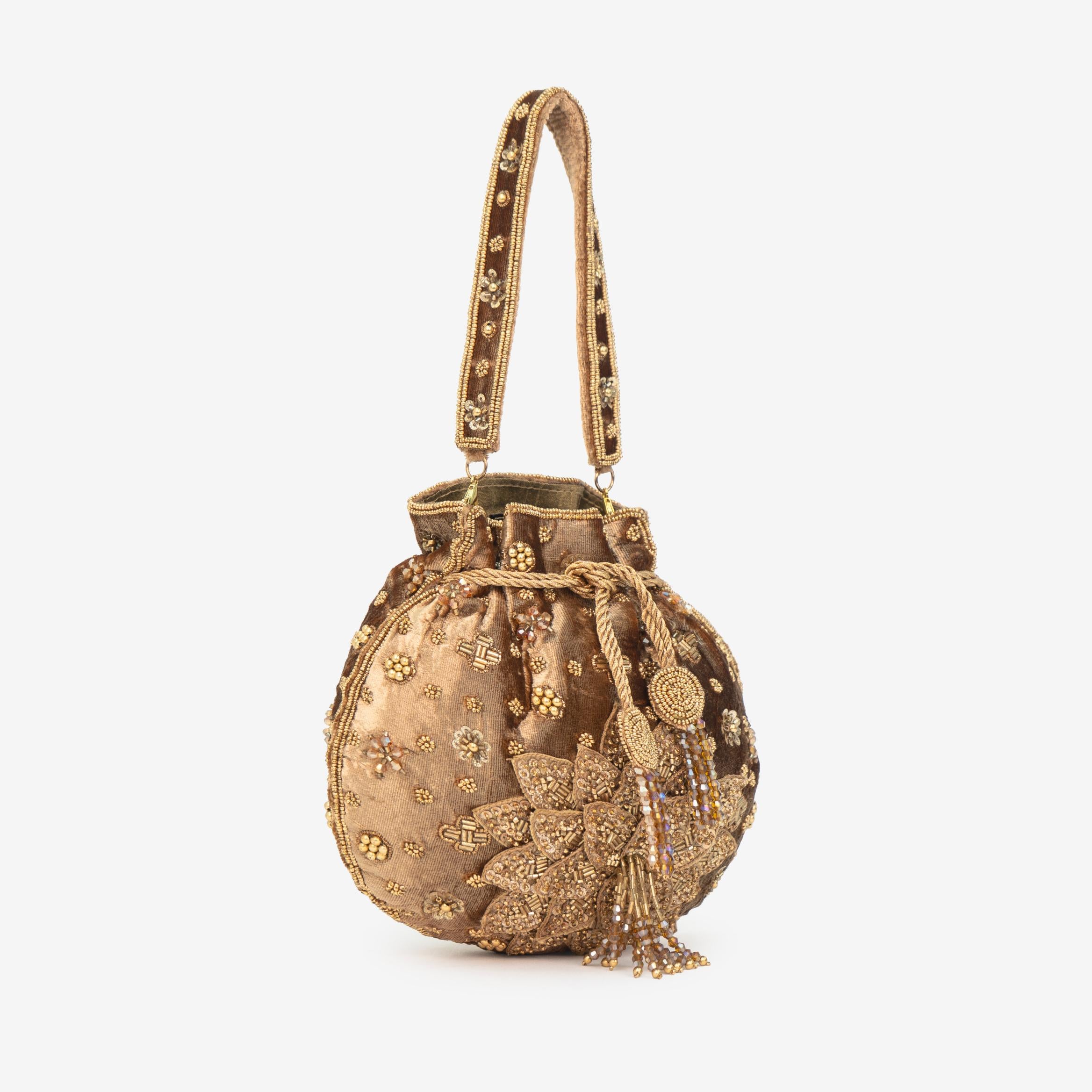 Precious Pearl Bloom Potli