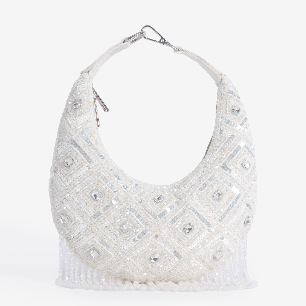 Ivory Pearl Shimmer Clutch
