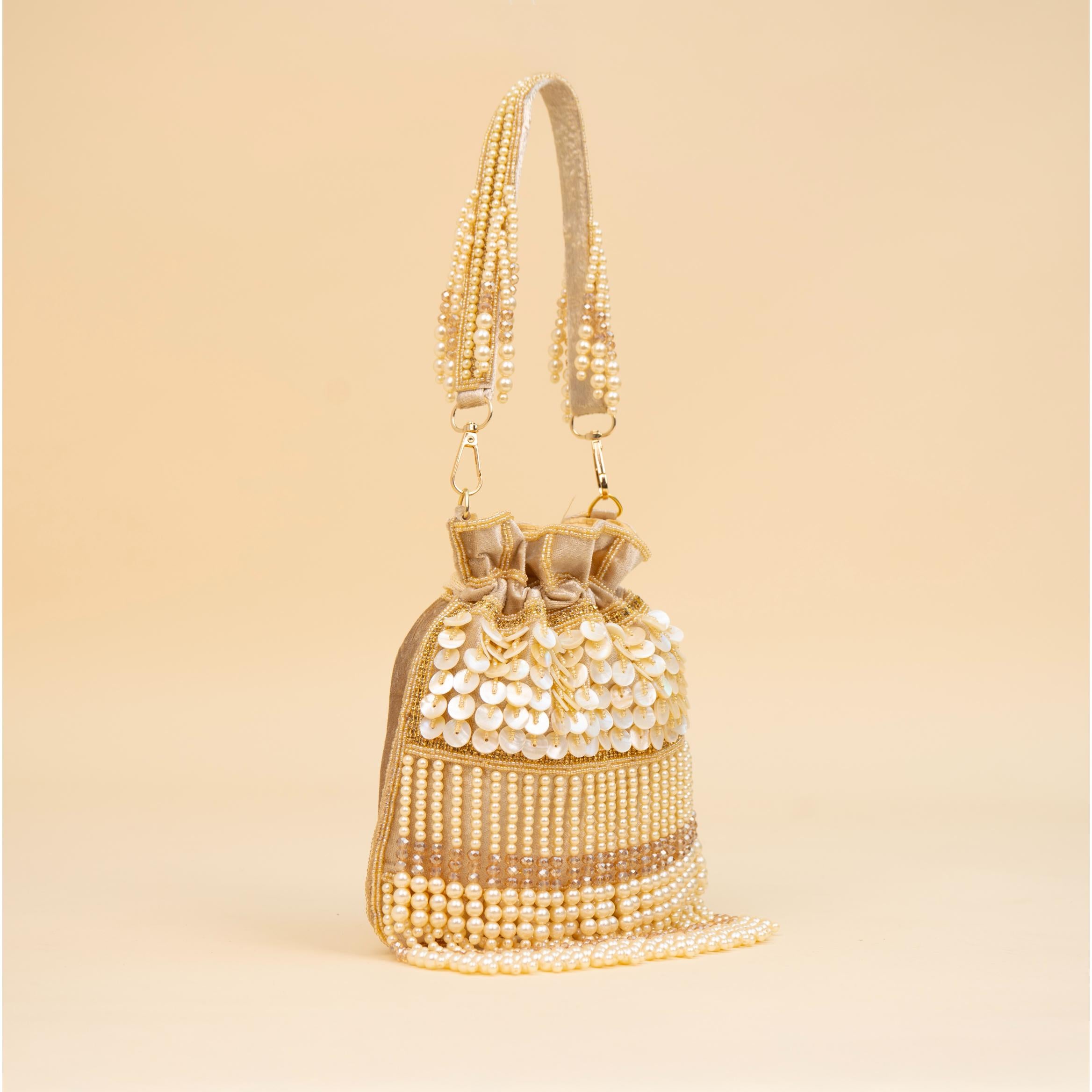 Royal Tassel Sequin Potli