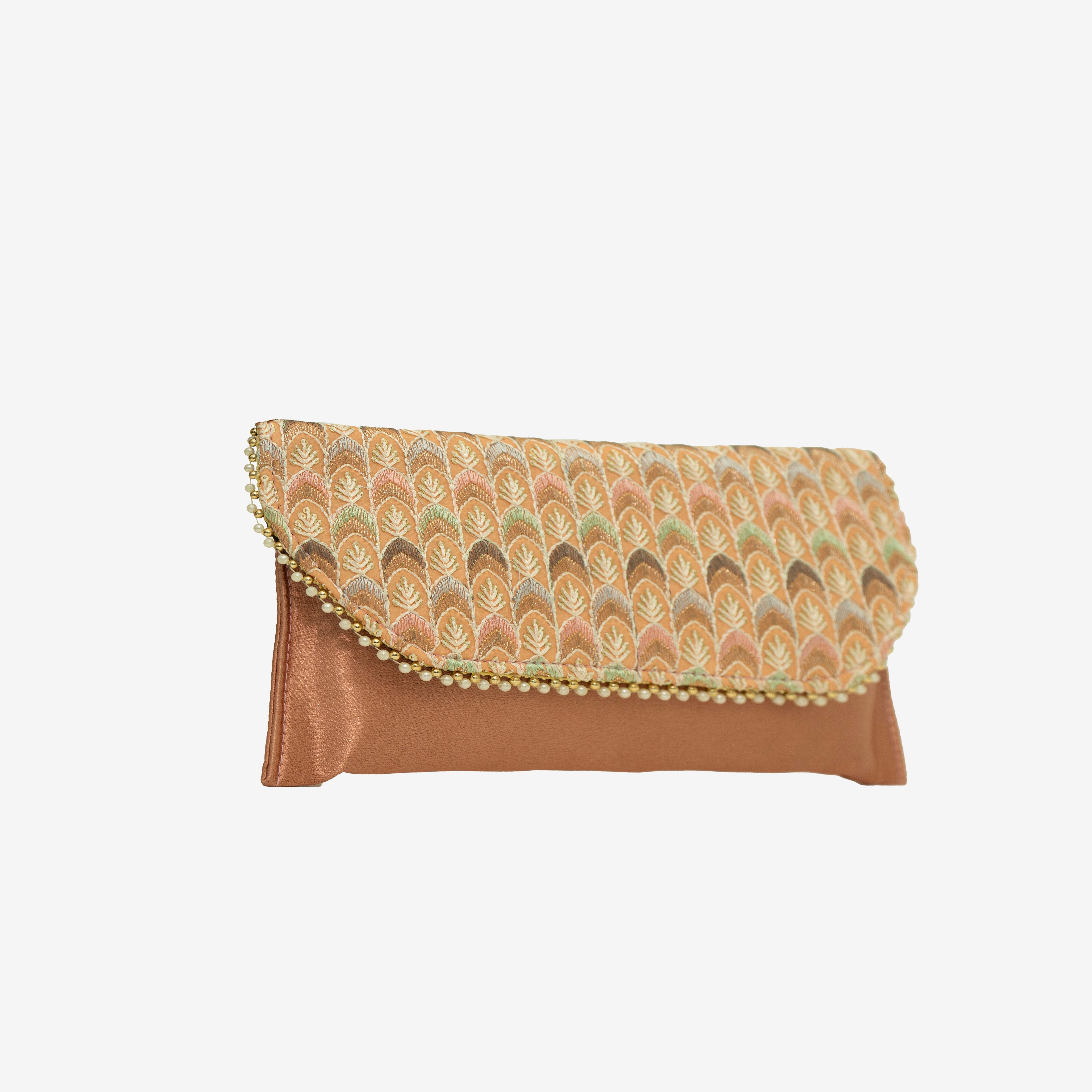 Embroidered Splendor clutch  I Cara