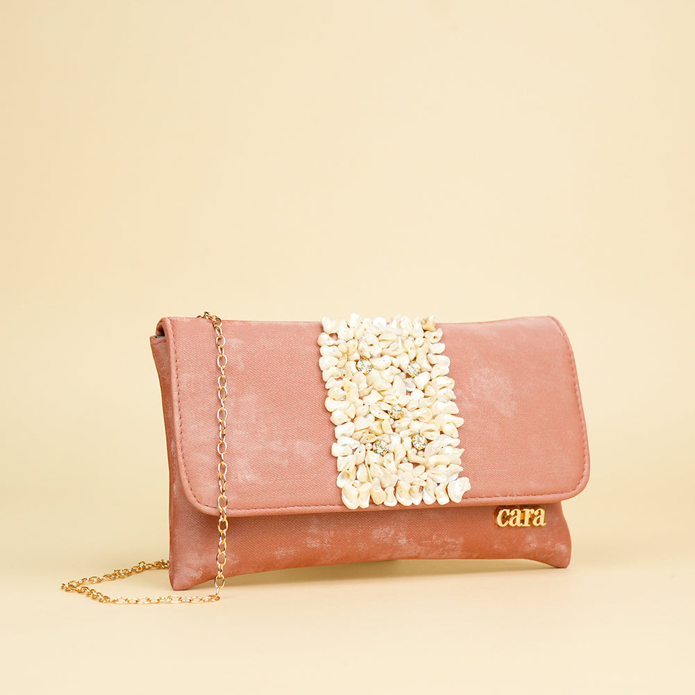 Pearl Bloom Clutch