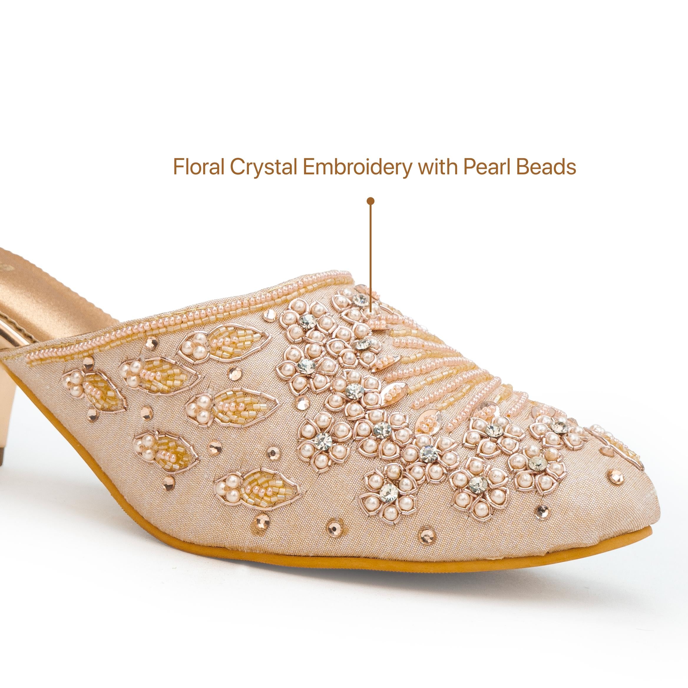 Beaded Ray Mules