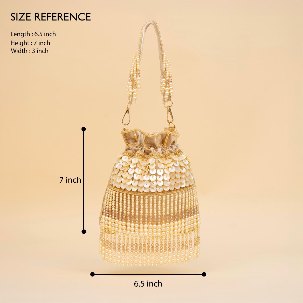 Royal Tassel Sequin Potli