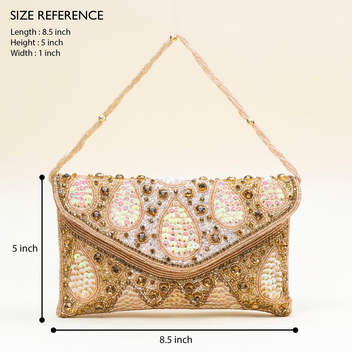 Golden Droplet Clutch