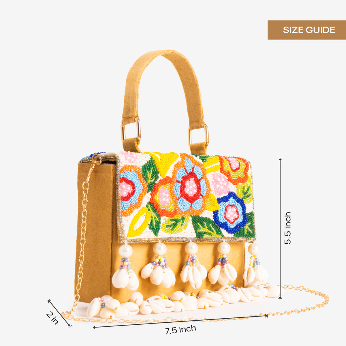 Blooming Shells Banjara Bag