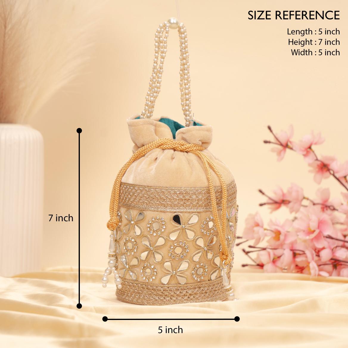 Royal Velvet Shimmer Potli