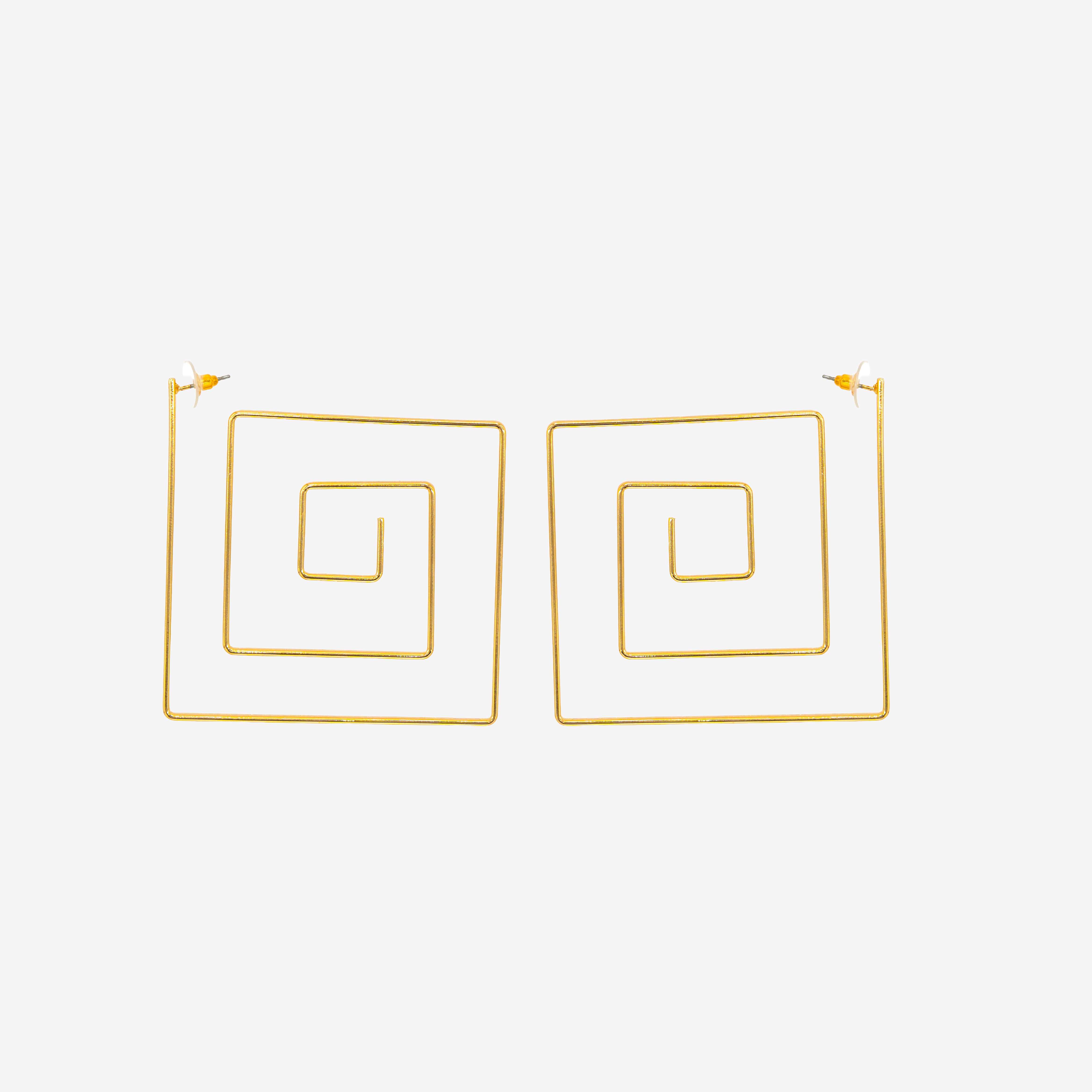 Sculpt Square Earrings