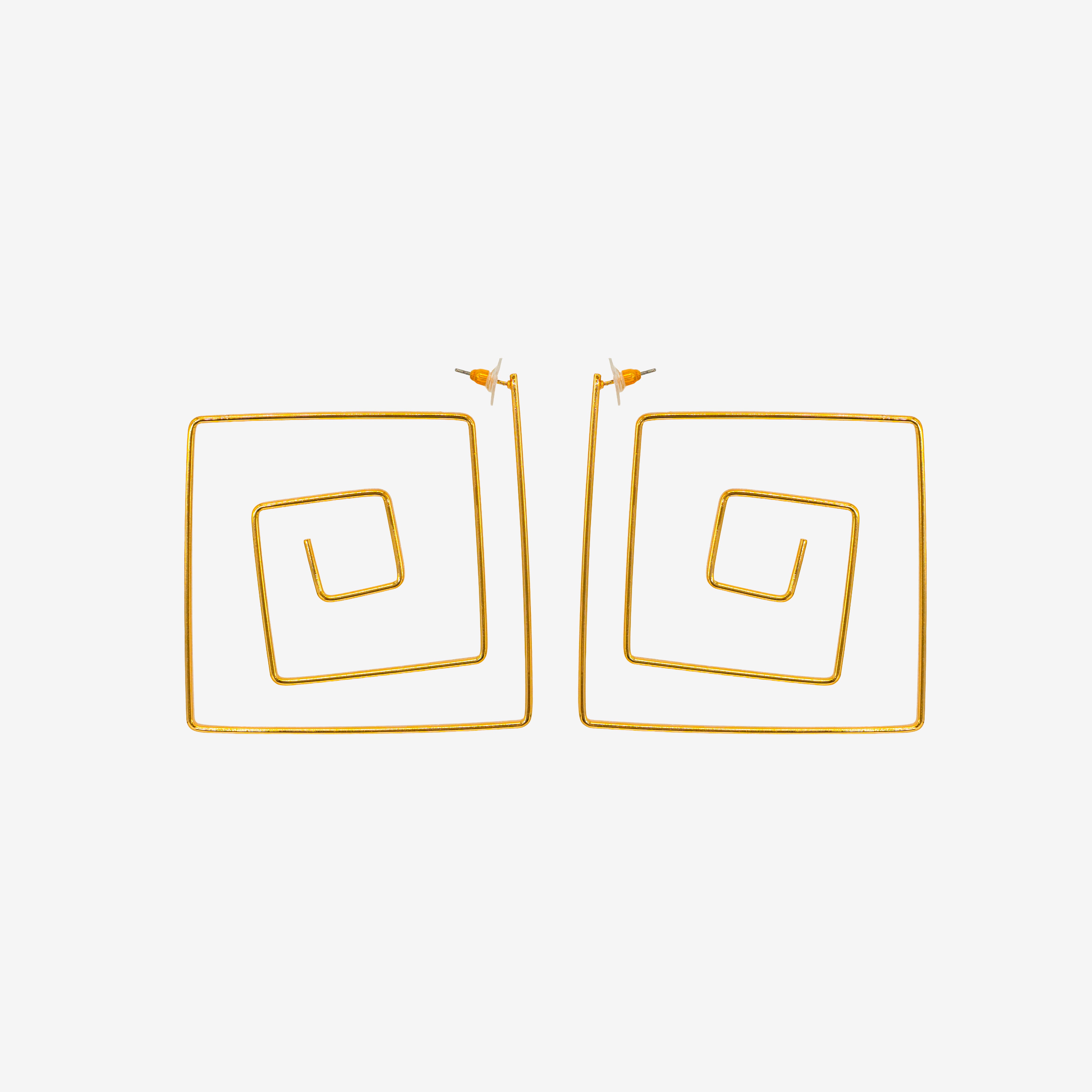 Sculpt Square Earrings