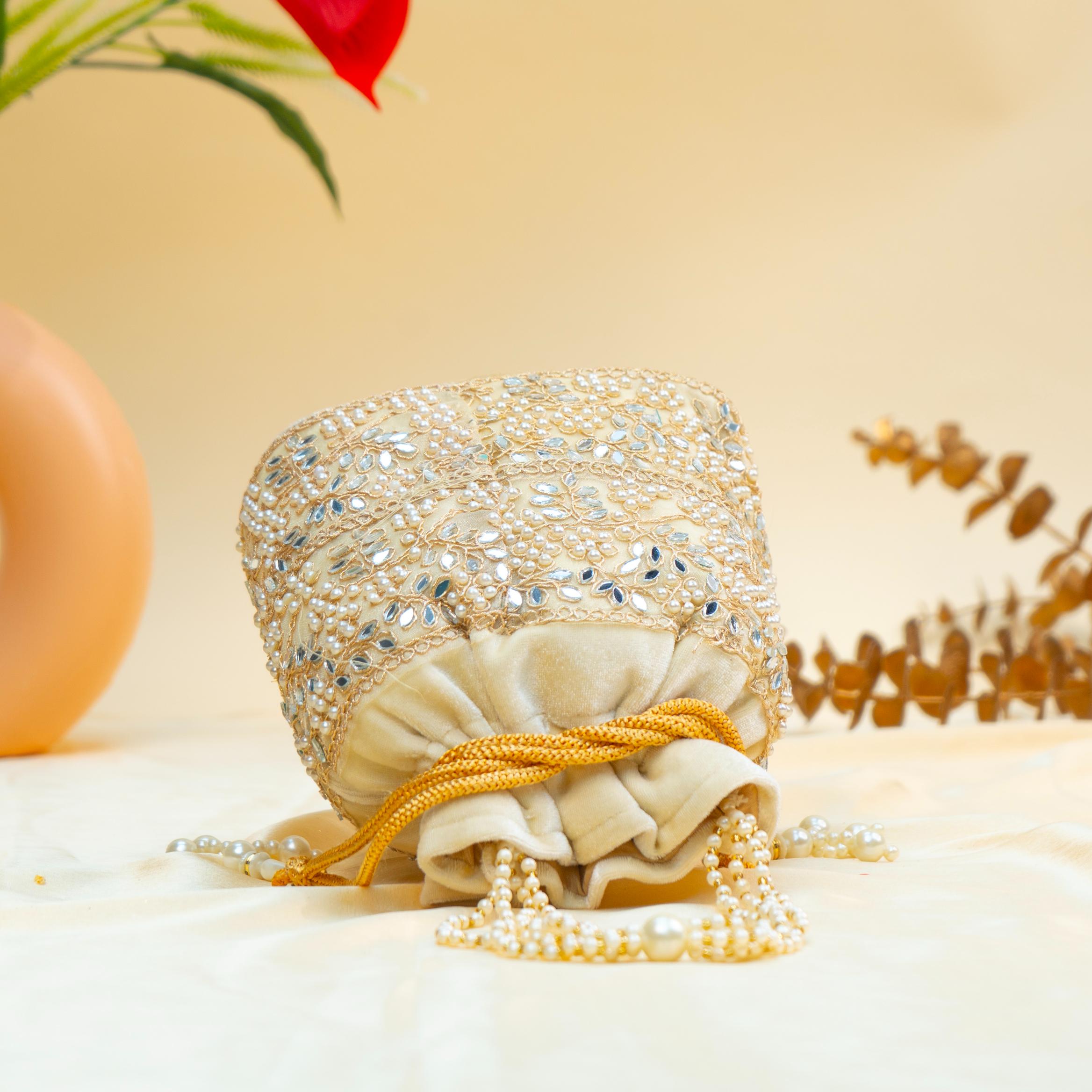 Grace Pearl Bead Potli