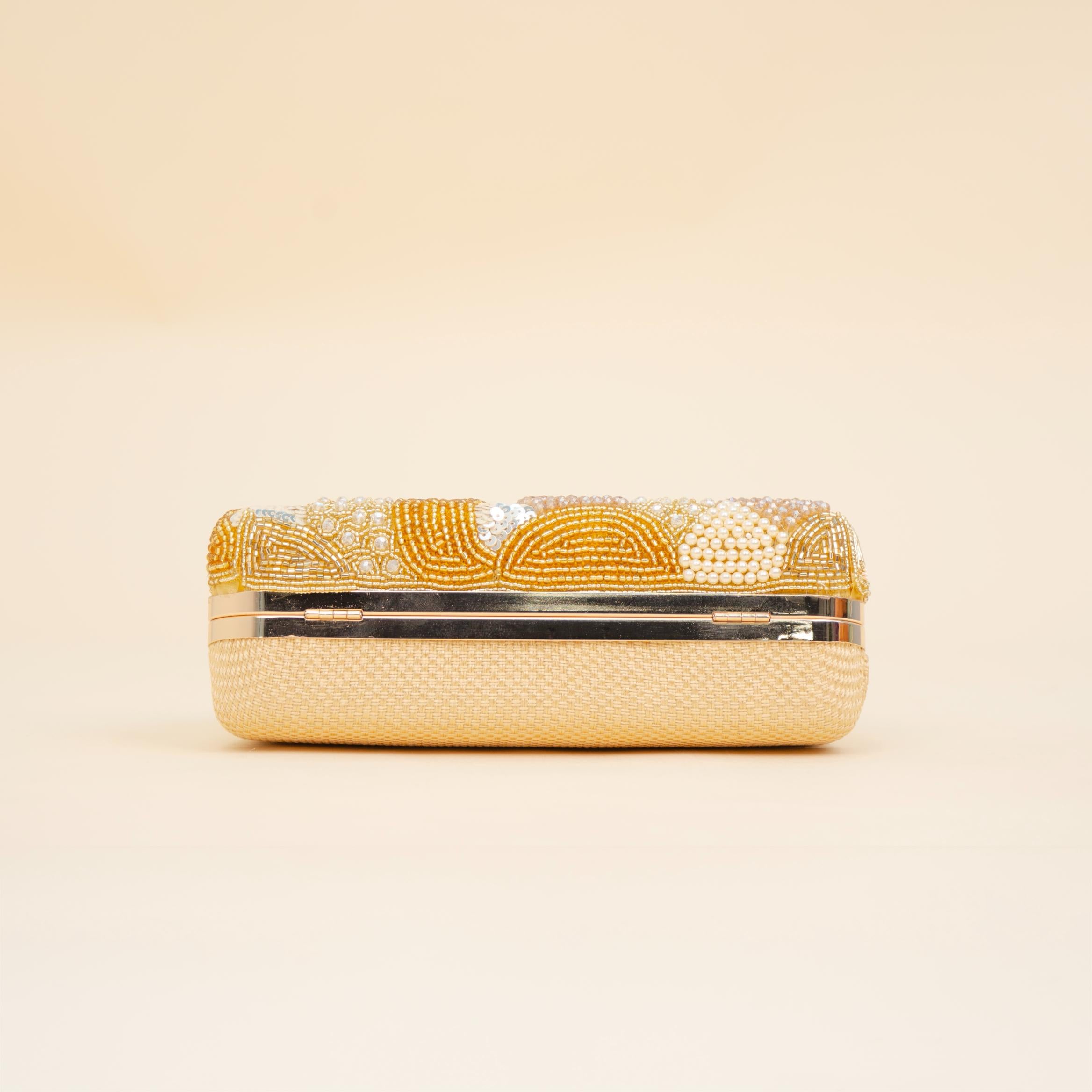 Zari Moti Box Clutch