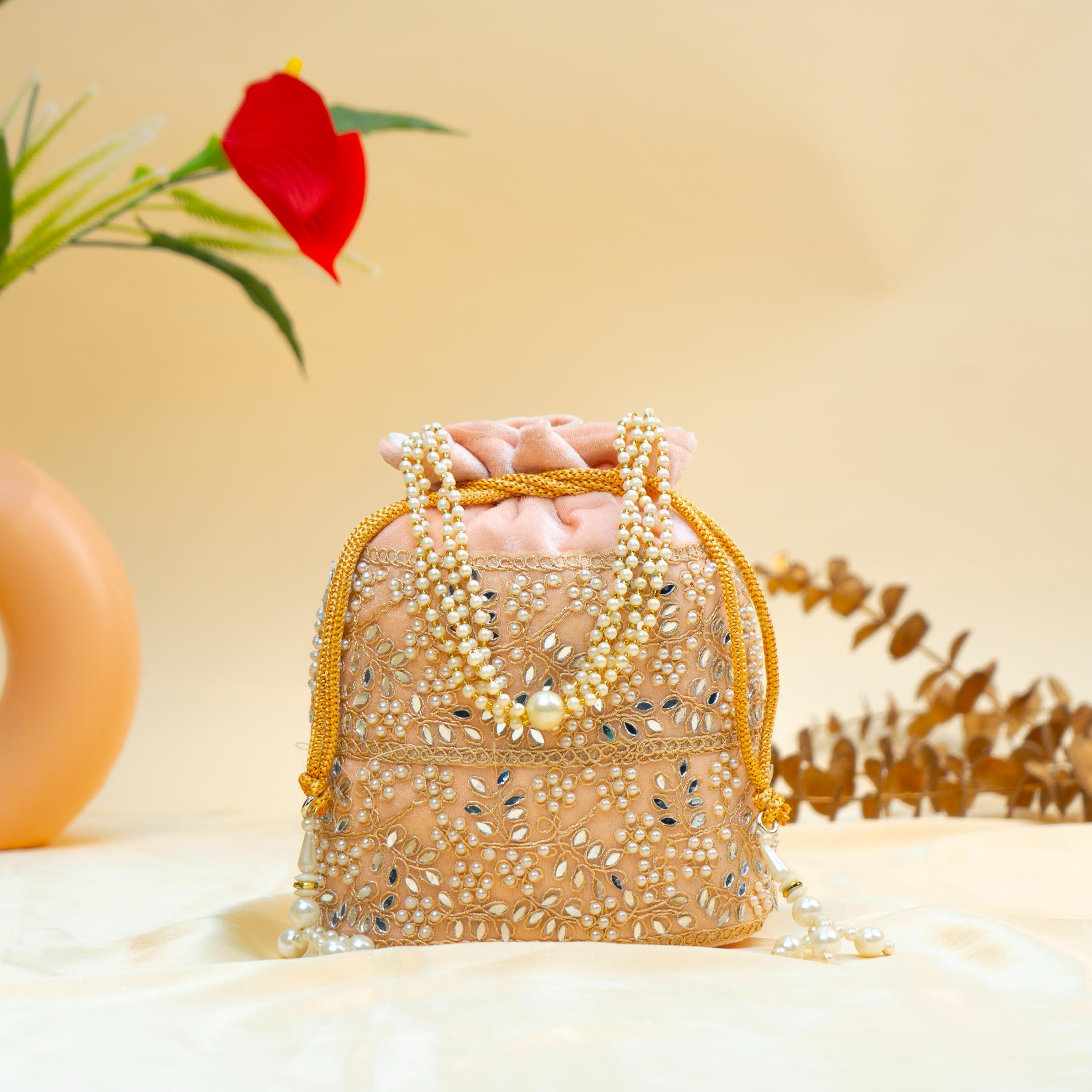 Grace Pearl Bead Potli