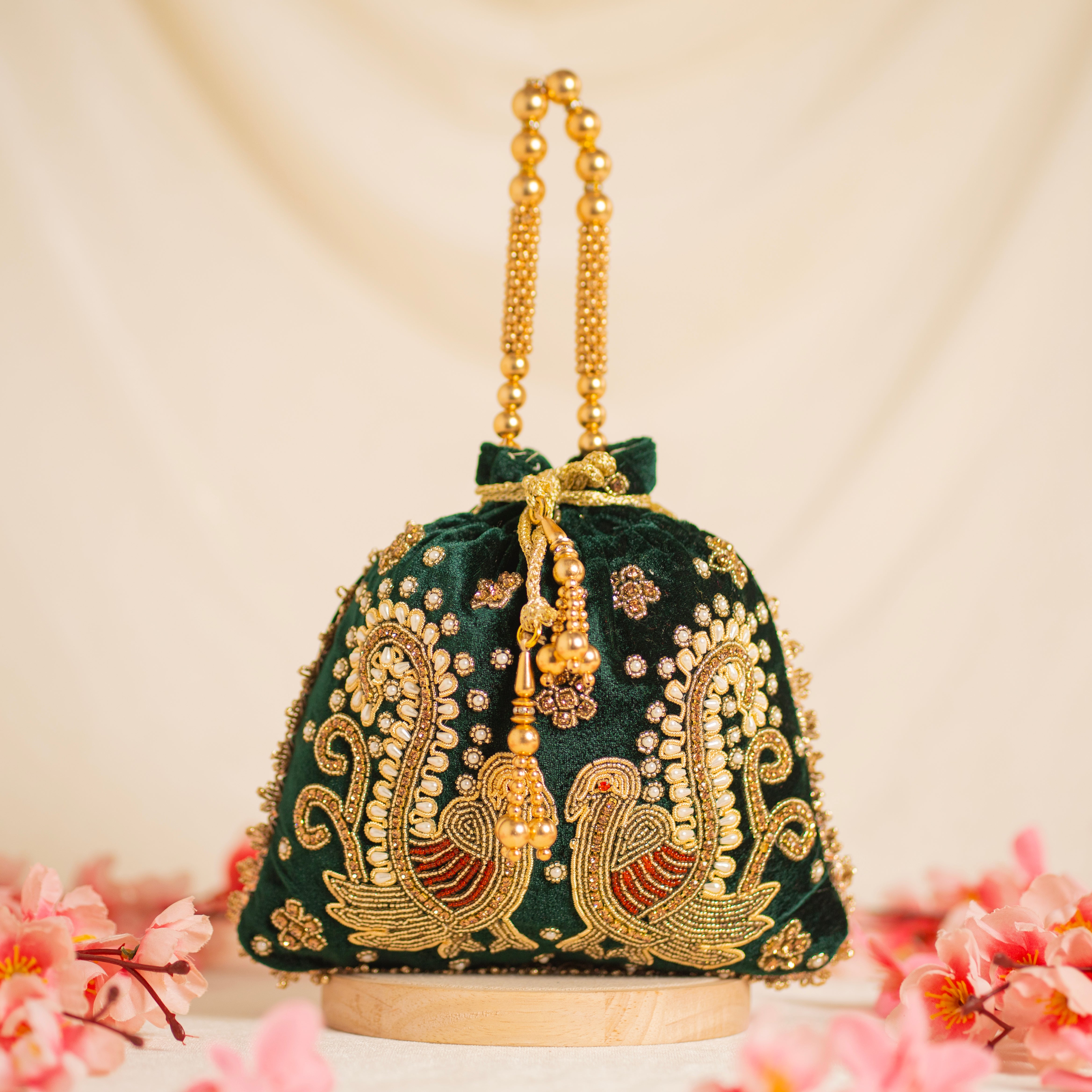 Peacock's Embrace Potli