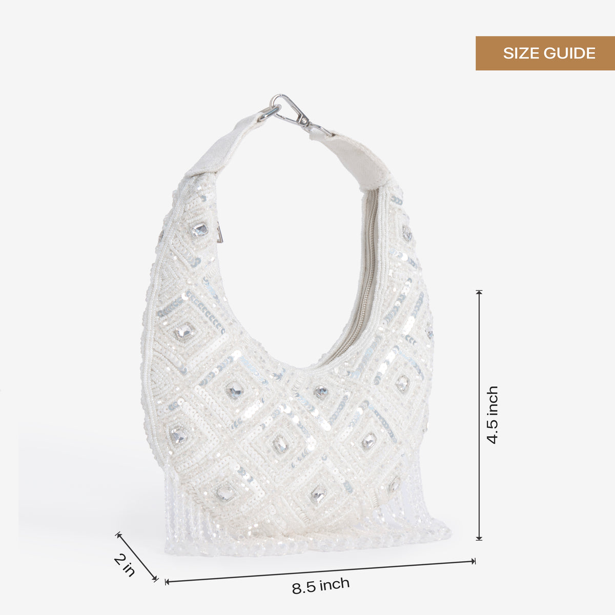 Ivory Pearl Shimmer Clutch