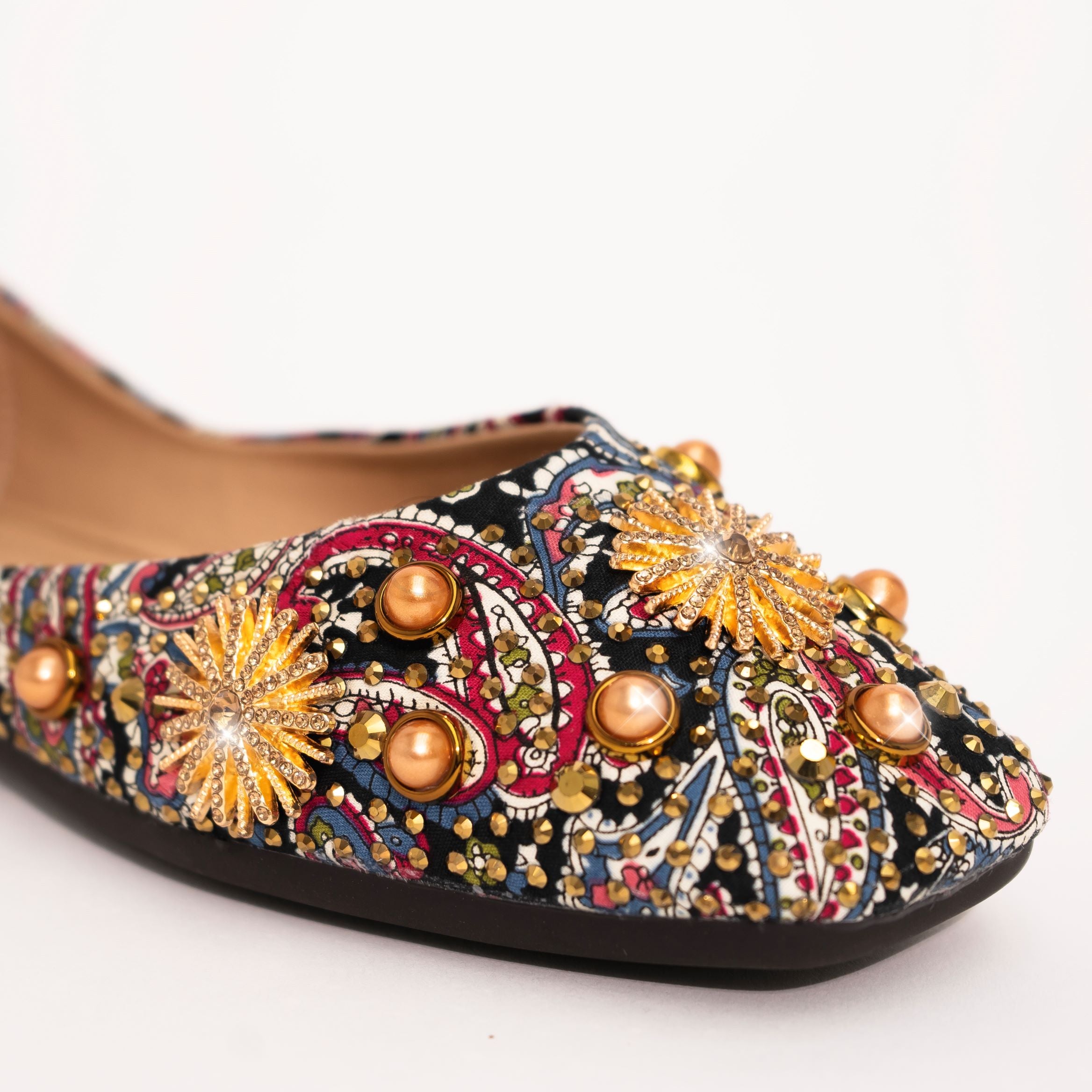 Royal Prints Black Ballet Flats