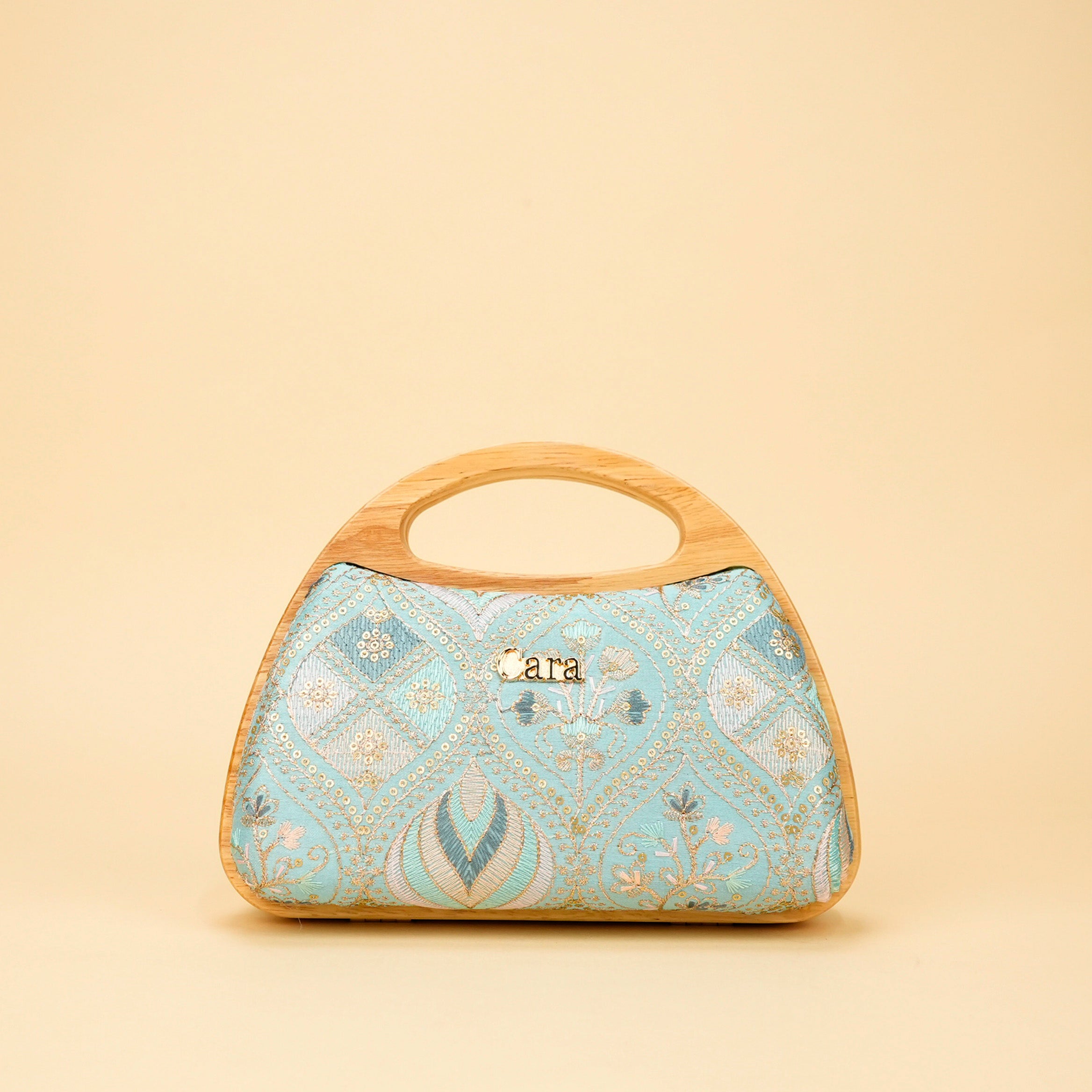 Aurelia Wood-Frame Clutch